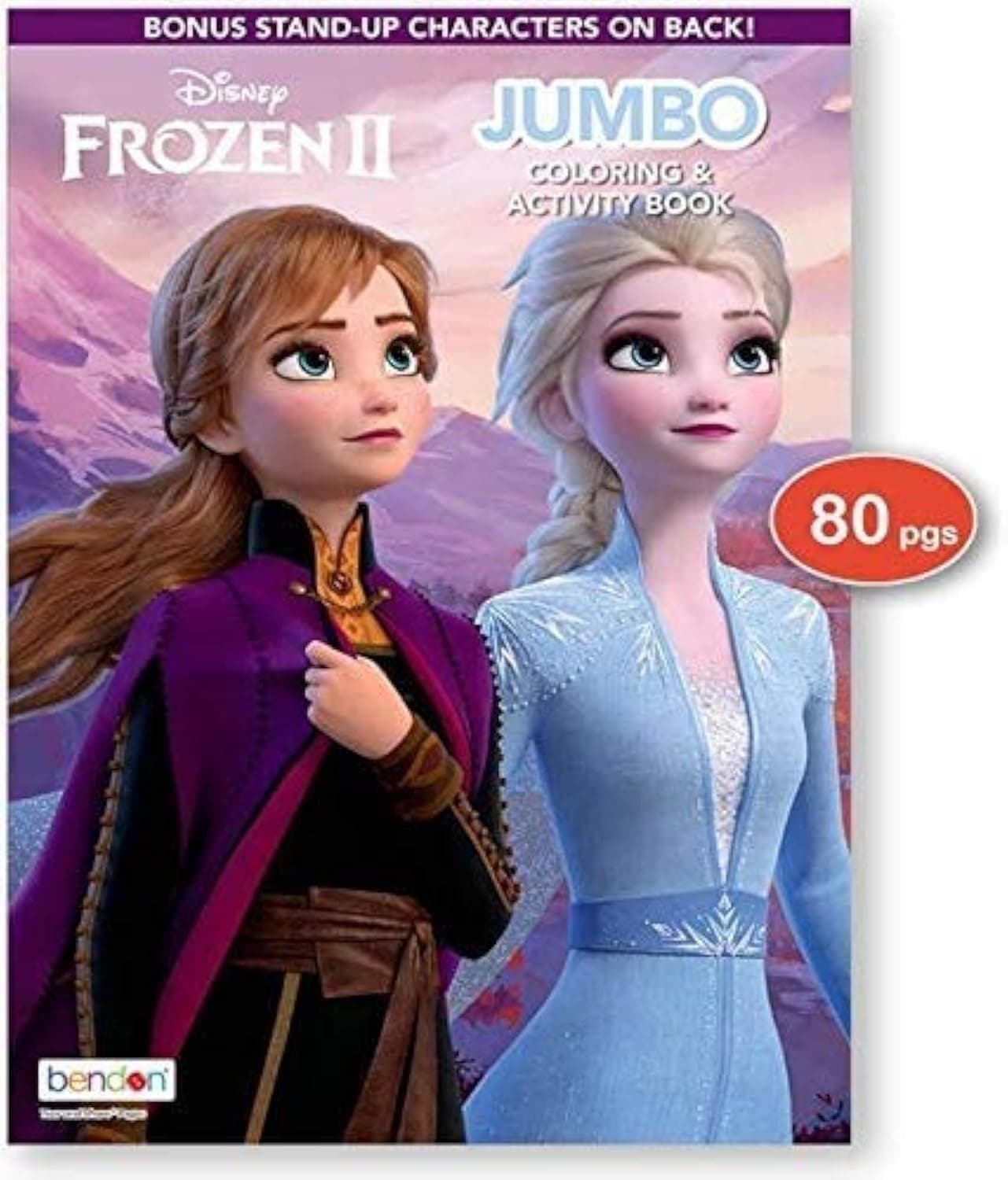 Bendon Frozen 2 Coloring Book Disney Arts Crafts Coloring, Painting Gift Set, Perforated Paper - Healthy Educational Play, for Kids Girls Boys Toddlers