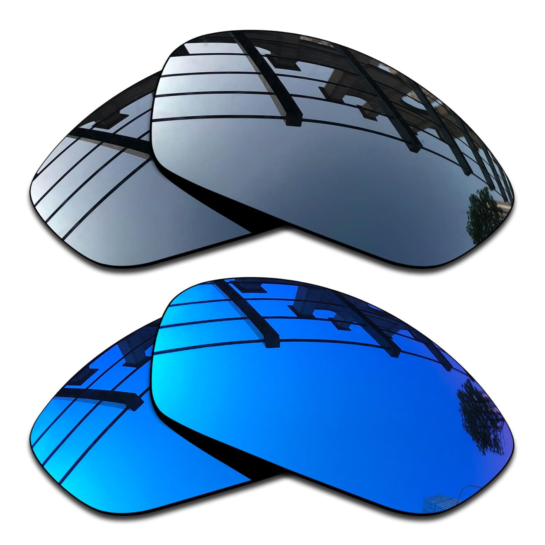 SEEABLEPremium Polarized Mirror Replacement Lenses & Rubber Kit for Oakley Juliet Sunglasses