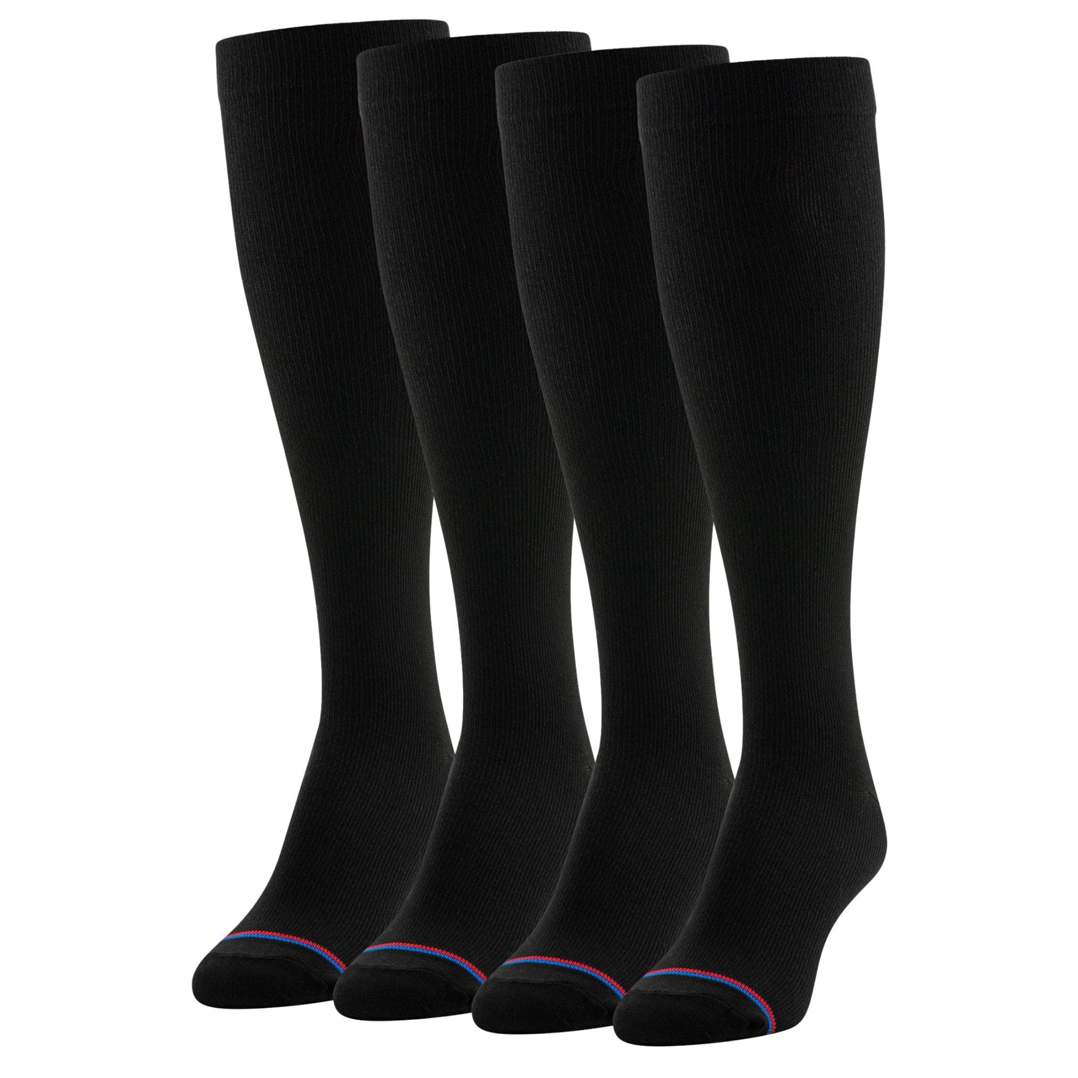 Men's 4 Pack Mild Compression Over The Calf Socks