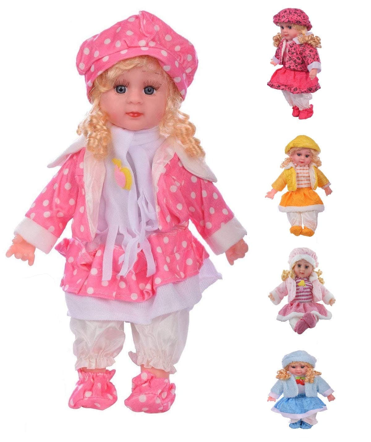 Mixen Soft Girl Singing Songs Princess Good Looking Musical Baby Doll Toy for Girls ( Assorted Dress Color )