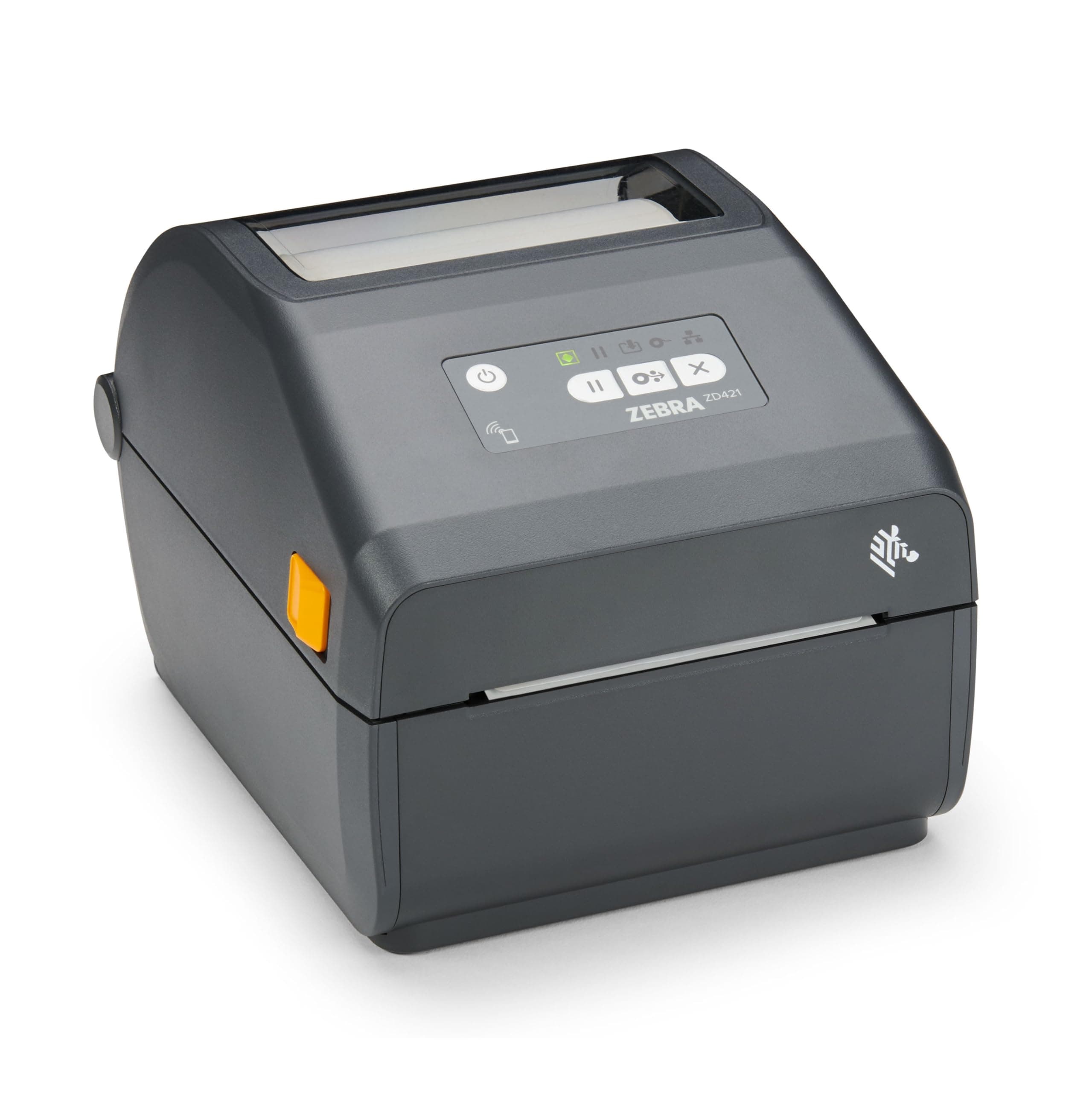 ZEBRA ZD421 Direct Thermal Desktop Printer 203 dpi Print Width 4-inch Wired USB and Ethernet Connectivity ZD4A042-D01E00EZ, No Thermal Ribbon Required