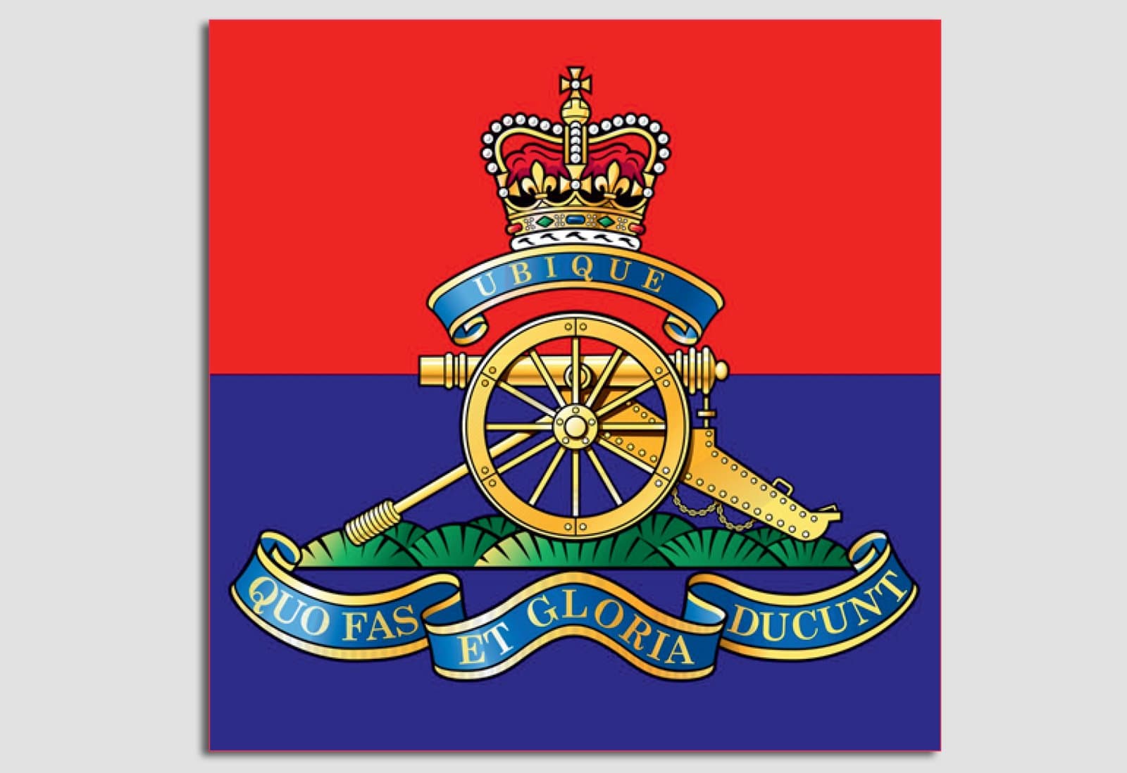 Graphitype Royal Artillery Flag Decal Sticker Car, Van, Laptop, Doors or Walls ideal for Camper Vans, Caravans Cars and Vans National Pride