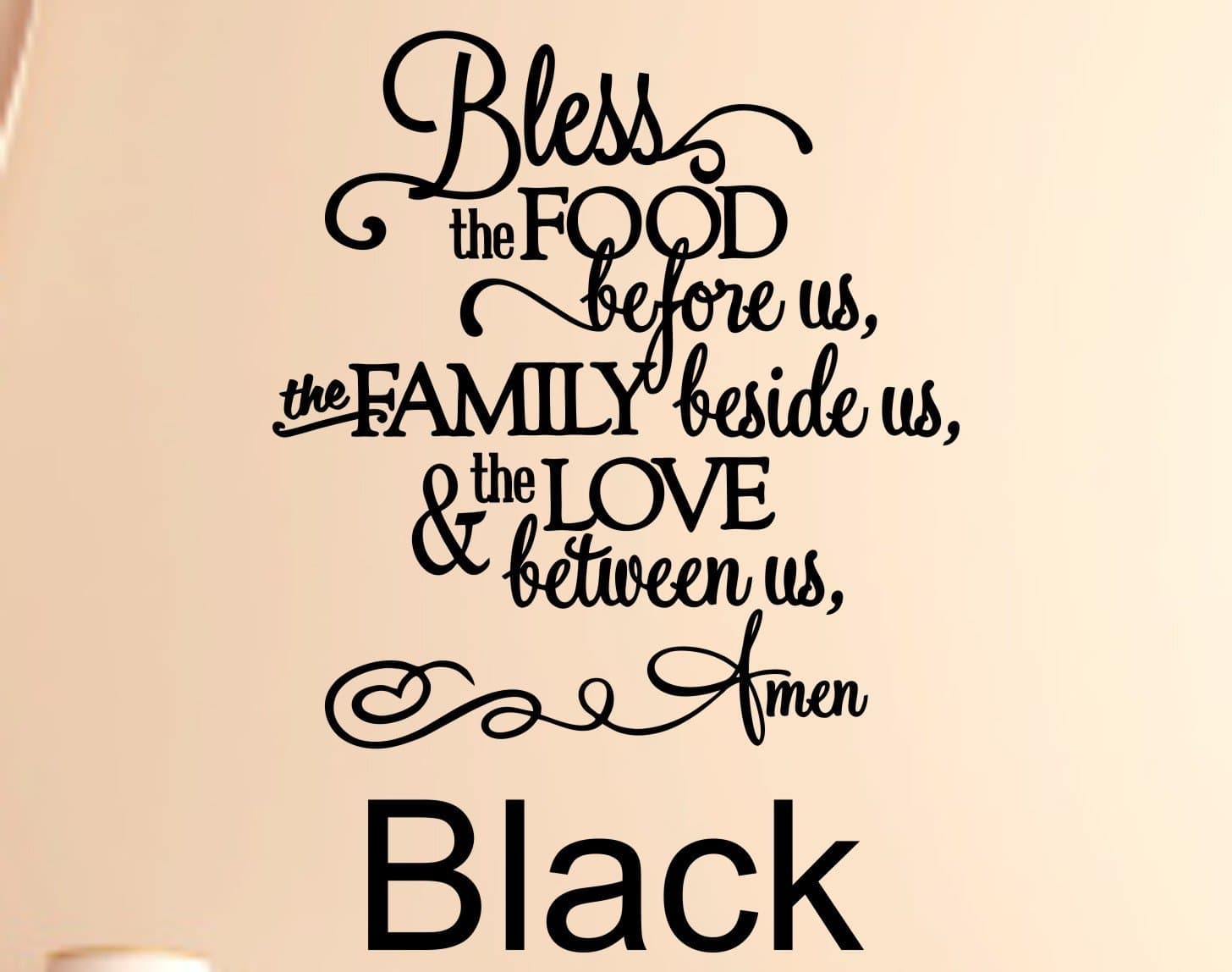 Bless the food before us #3 Vinyl Wall Dacal