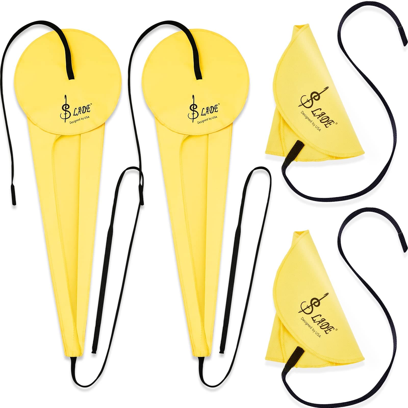 4 Pcs Saxophone Cleaning Kit Alto Saxophone Cleaning Swab Alto Sax Woodwind Instrument Cleaner Weighted Cloth for Wind Instruments Inside Tube