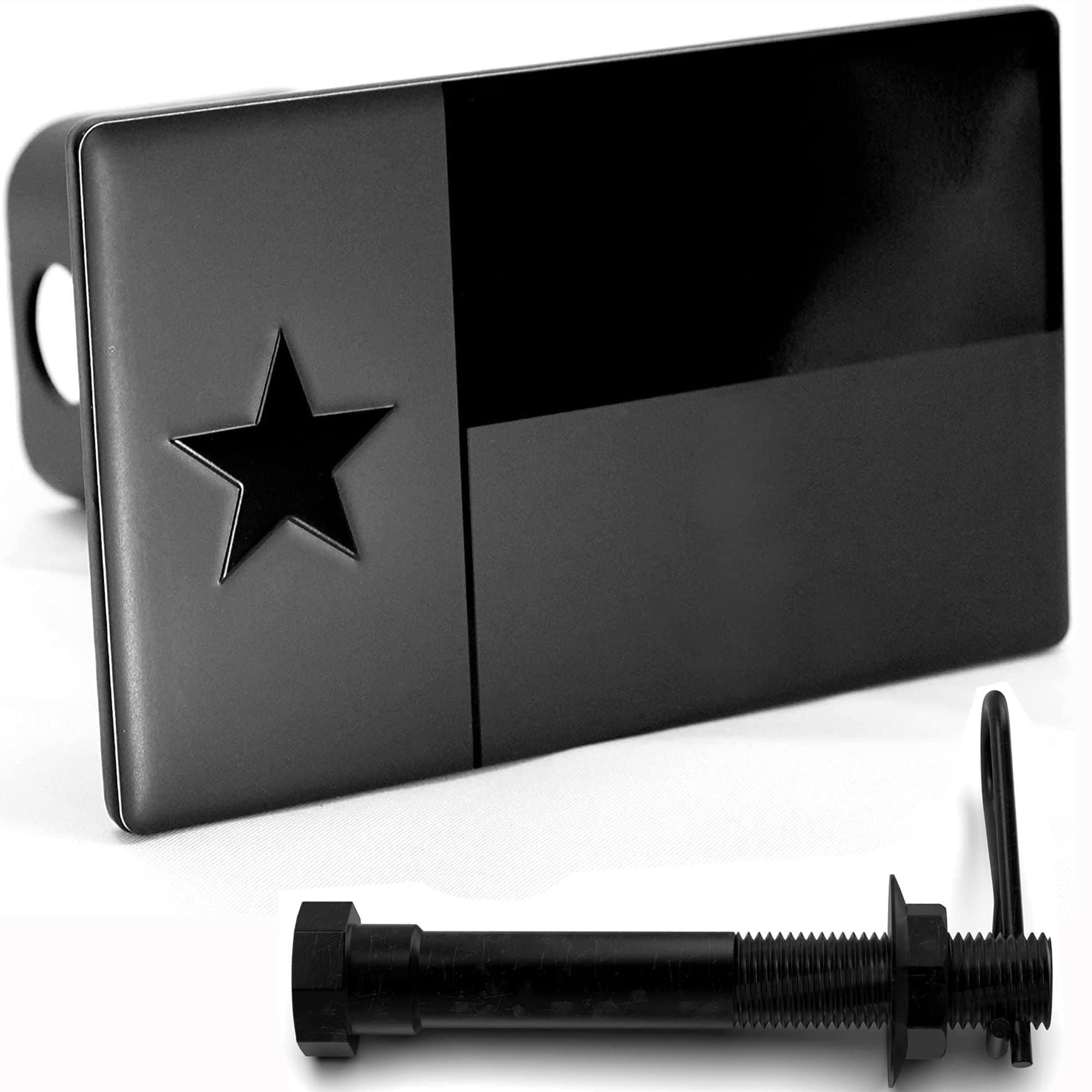 5"x3" Texas State Flag Metal Hitch Cover
