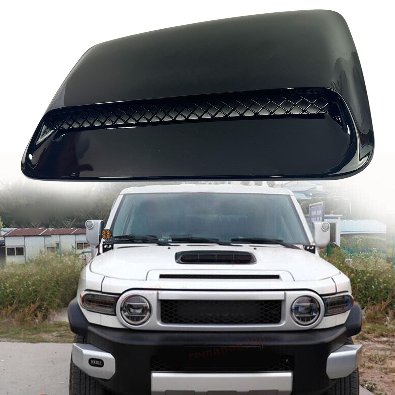 BST BSSP Engine Hood Flow Intake Cover Hood Scoop Vent Bonnet Cover Compatibl...