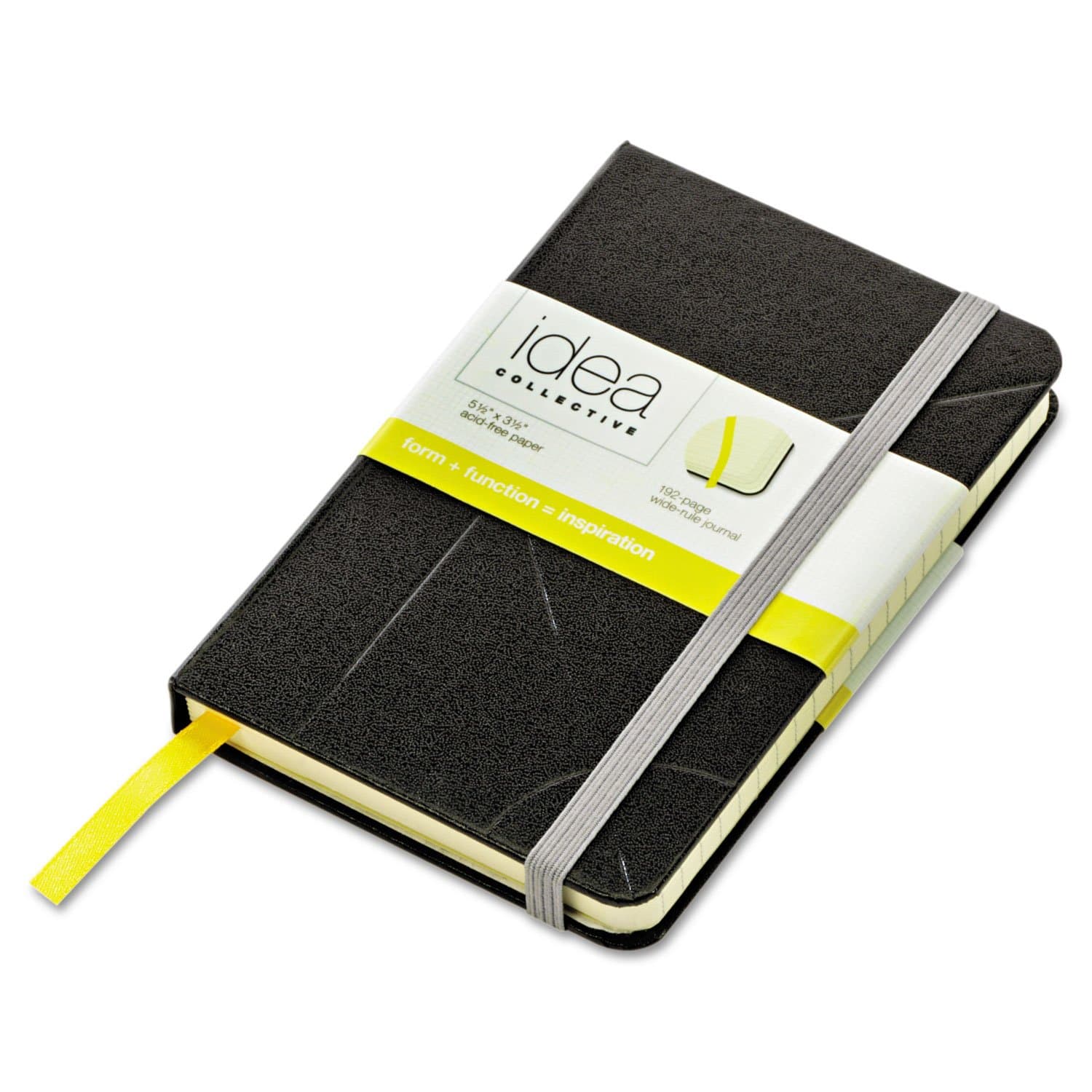 Tops Oxford Idea Collective Mini Hardbound Journal, Black/Cream, 5.5 X3.5