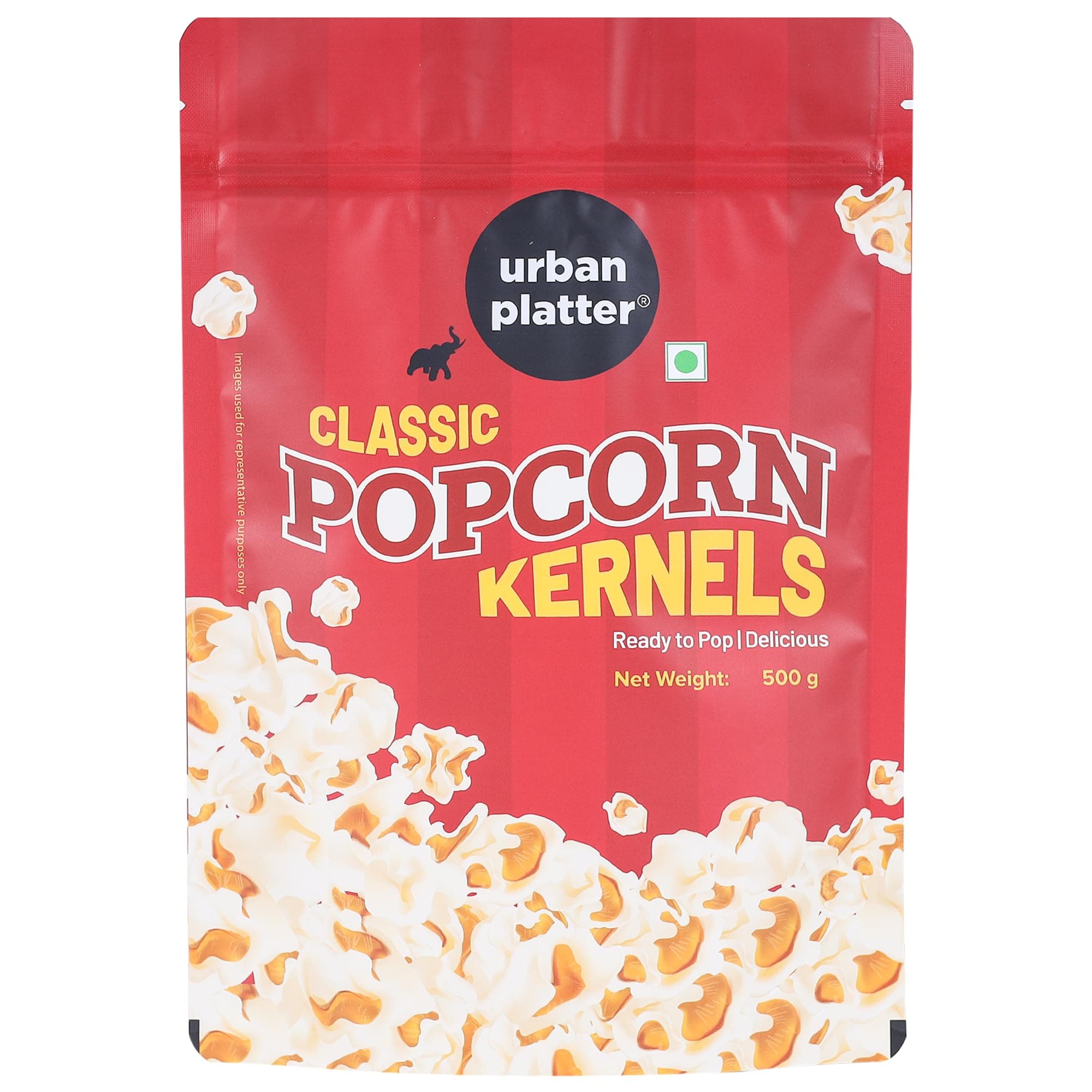 Urban Platter Popcorn Kernels, 500g (Ready to Pop | Unseasoned)