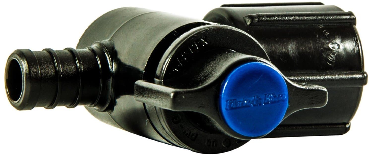 Ecopoly 29890 Plastic Swivel Valve, 0.5" Size, Blue (Pack of 10)