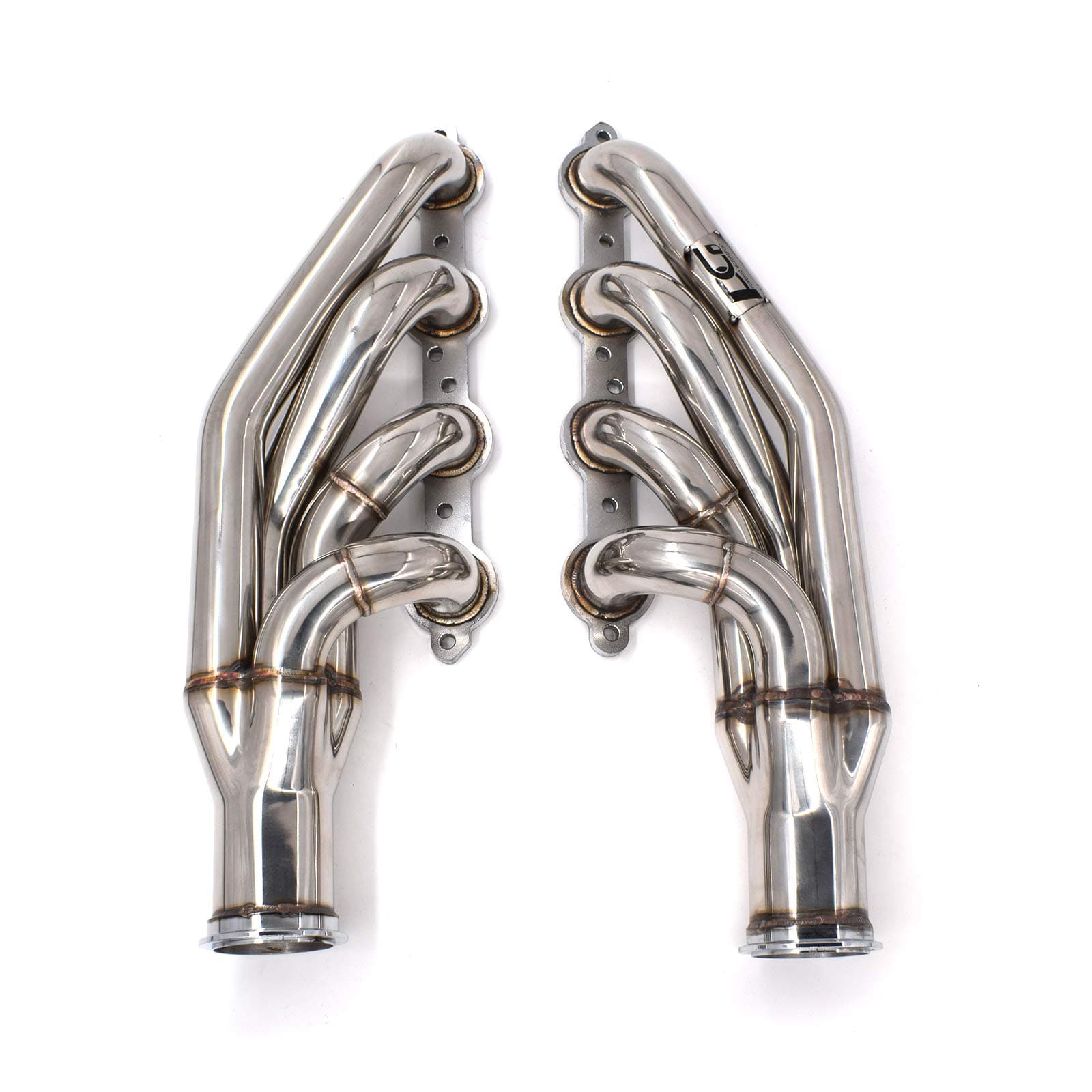 PG POWERGO MOTORSPORTTurbo Headers 1-7/8" Up & Forward Facing 304 Stainless Steel for GM LS Based V8 Engines LS1 LS2 LS3 LS6 LS7