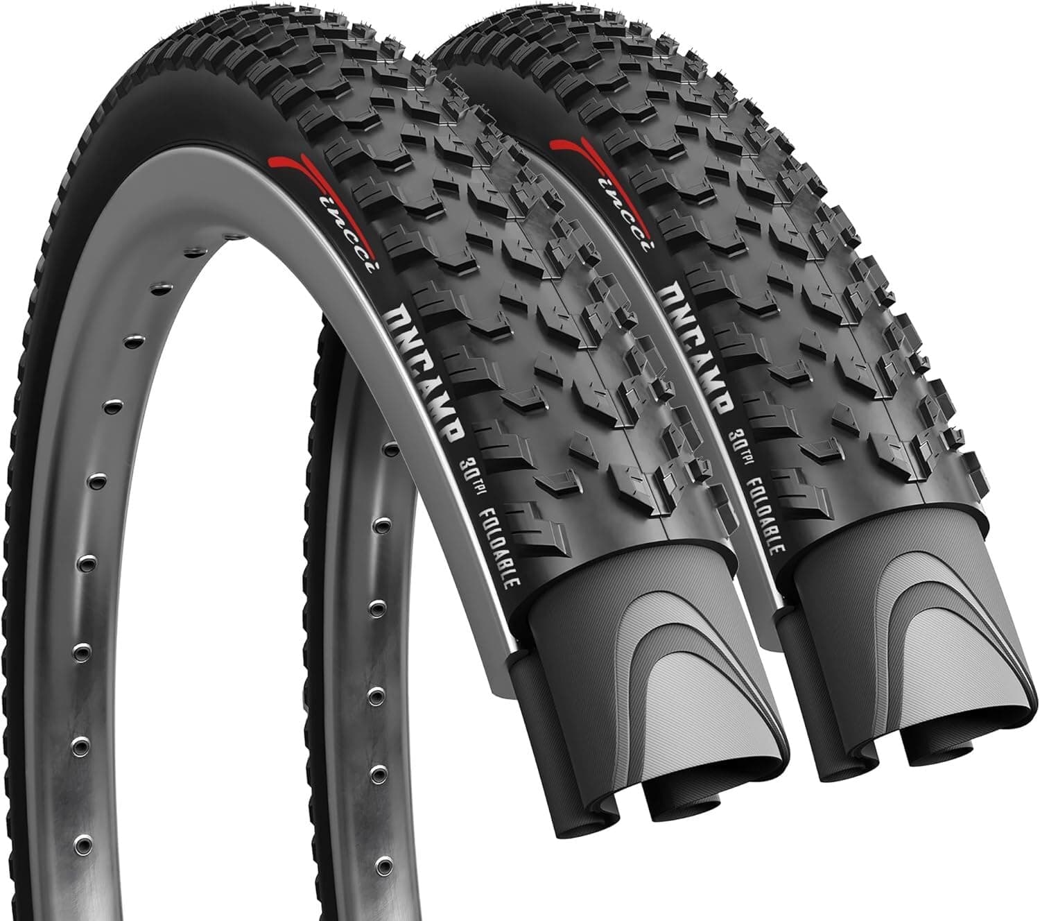 Durable 27.5 x 2.10 Mountain BIke Tyre - Foldable Kevlar High Grip 27.5 MTB Tyres, 54-584 Tyres for Adults 30 TPI - Enduro, XC Bike Tyres for 27,5 Wheels & Cycle on Mud, Off road, Cross-Country