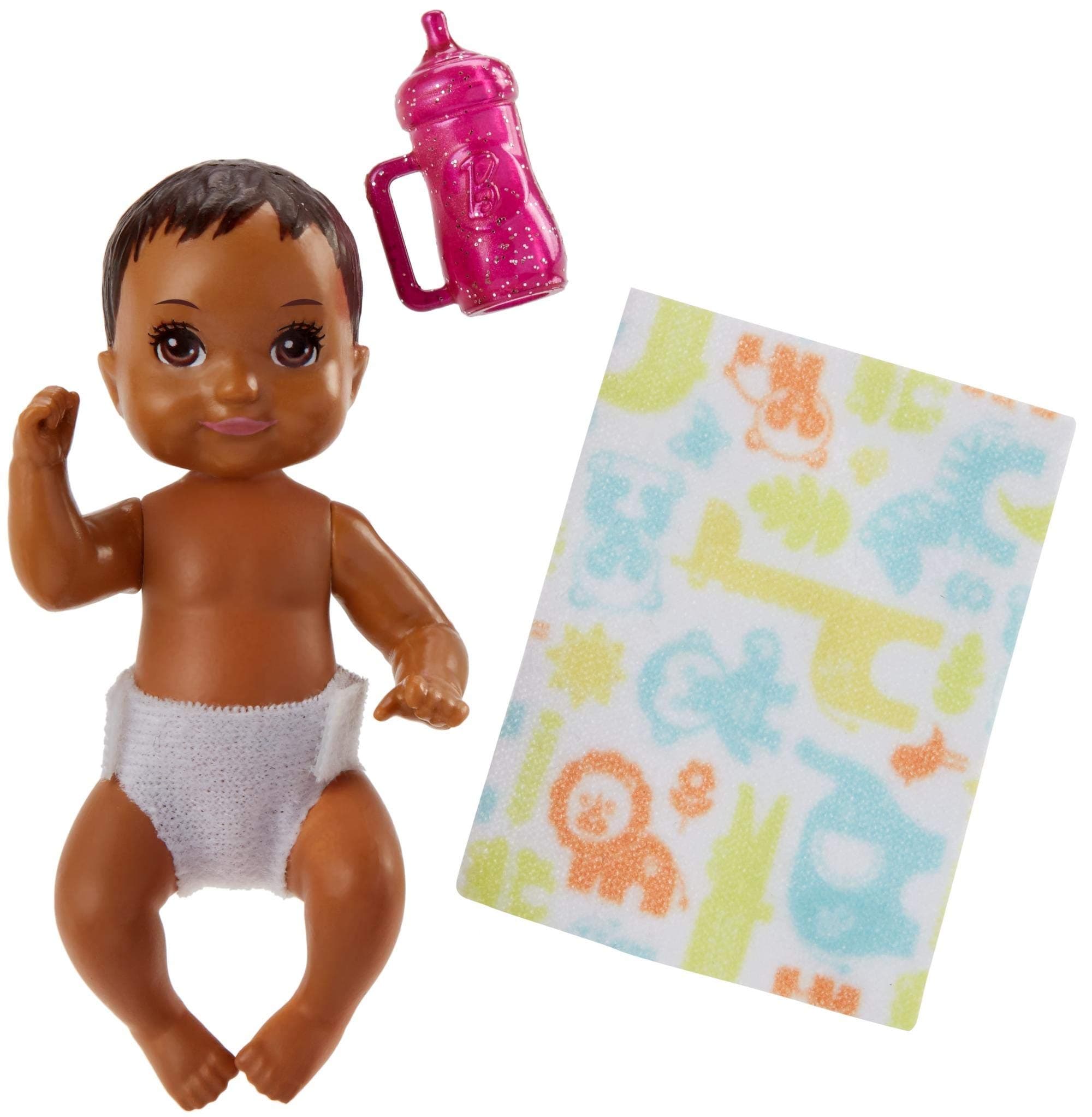 Barbie Mattel Baby Dark Brown FHY81 | Babysitter | Family Doll