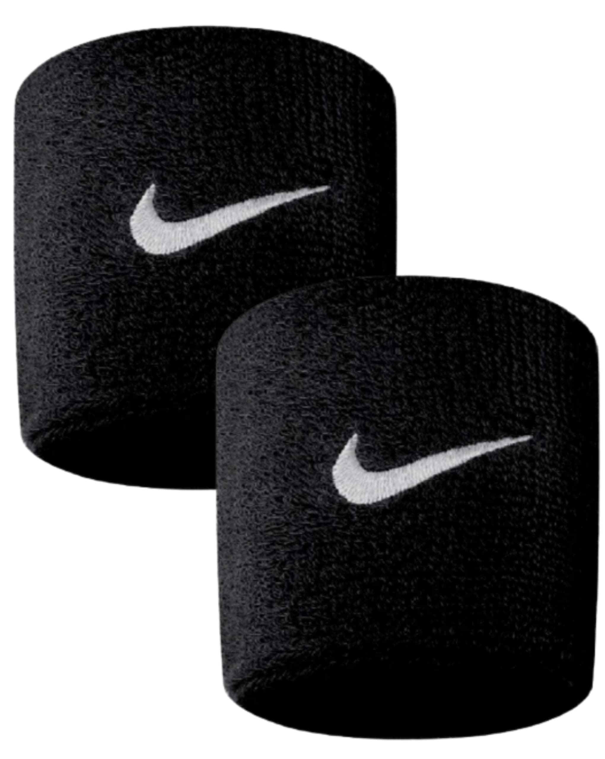 NIKE Swoosh Black Wristbands