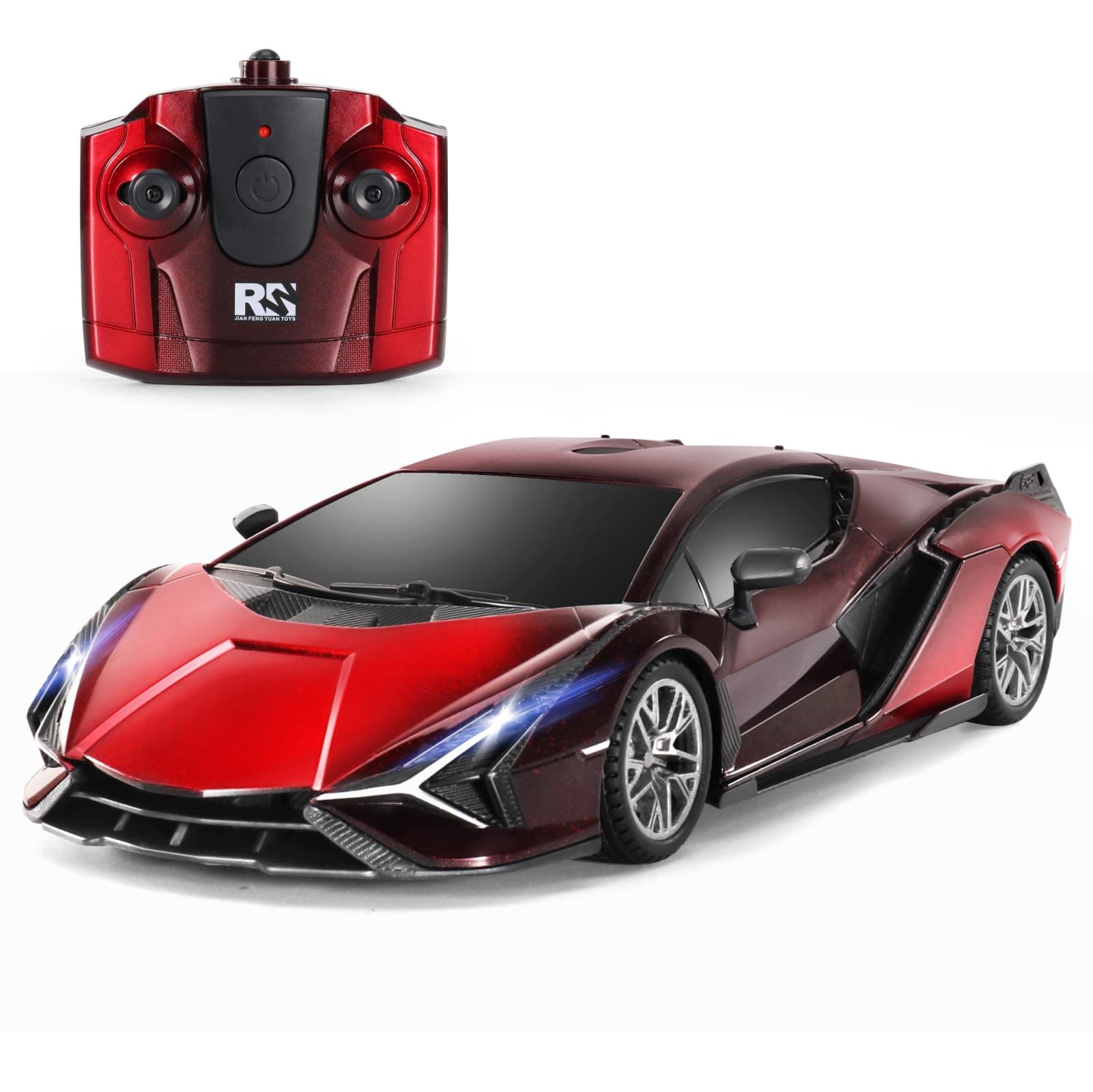 Lamboghini RC Car - 1:24 Scale Lambo Toy Car 3.7V 500mAh, Sián Fast Remote Control Car for Boys 8-12, Rc Race Model Birthday Gifts for Kids Adults Boys Girls Age 6-12 Year Old
