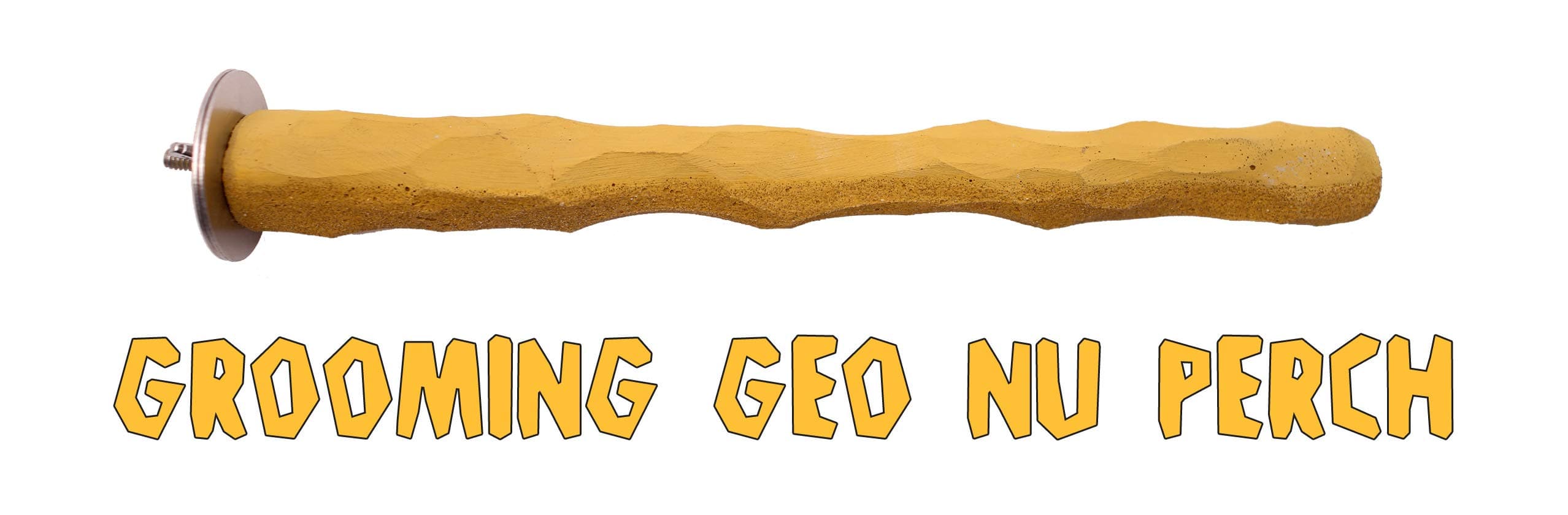 Grooming Geo NU Perch® for Parrots African Grey, Amazon, Cockatoo, Eclectus