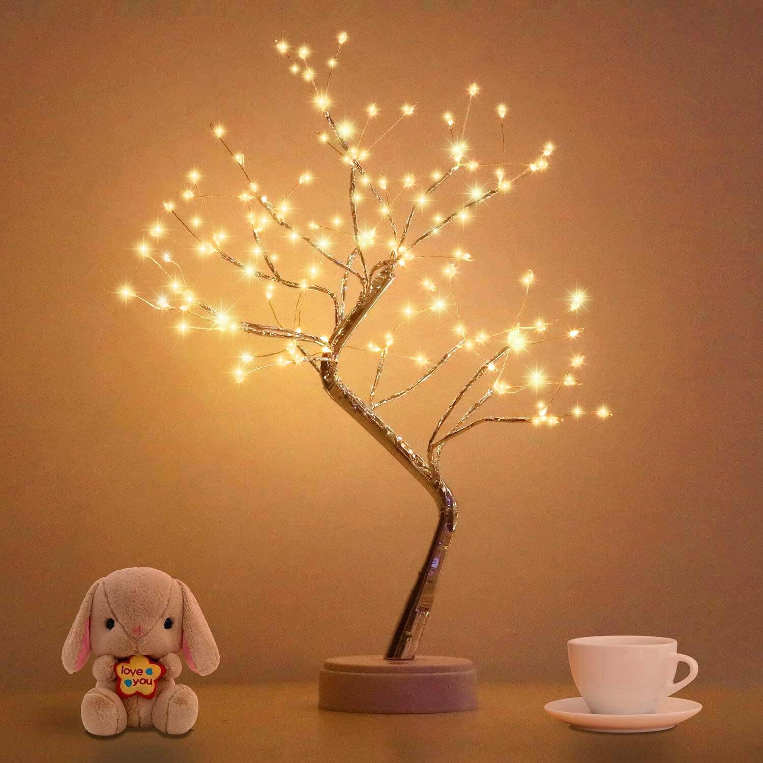 Bonsai Tree Light for Room Decor, Aesthetic Lamps for Living Room, Cute Night Light for House Decor, Good Ideas for Gifts, Home Decorations, Weddings,Christmas, Holidays and More (Warm White, 108 LED)