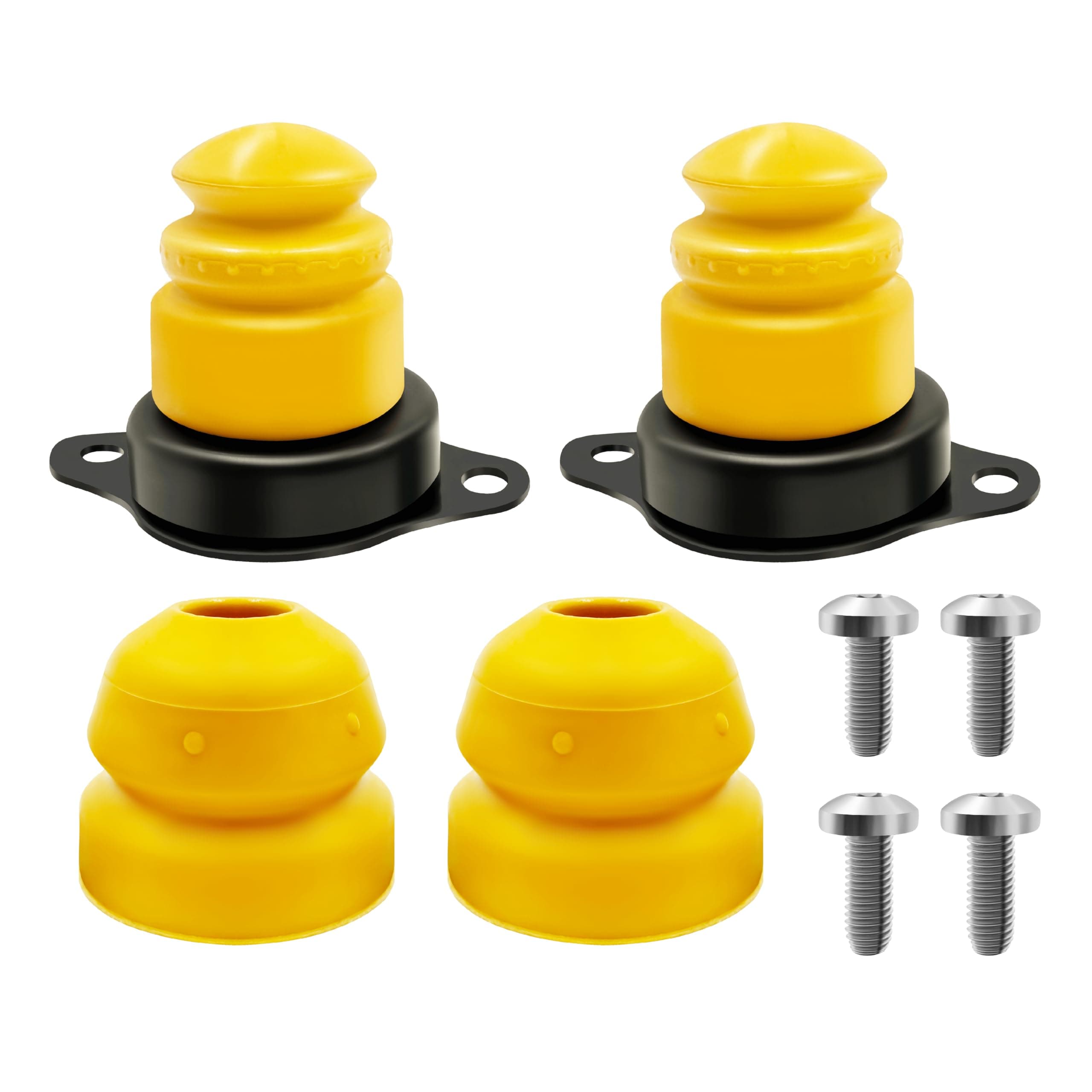M5570A 4Pcs Front and Rear Bump Stops Fit for Ford Mustang 2005-2012 Replace M-5570-A, Jounce Bumper Kit