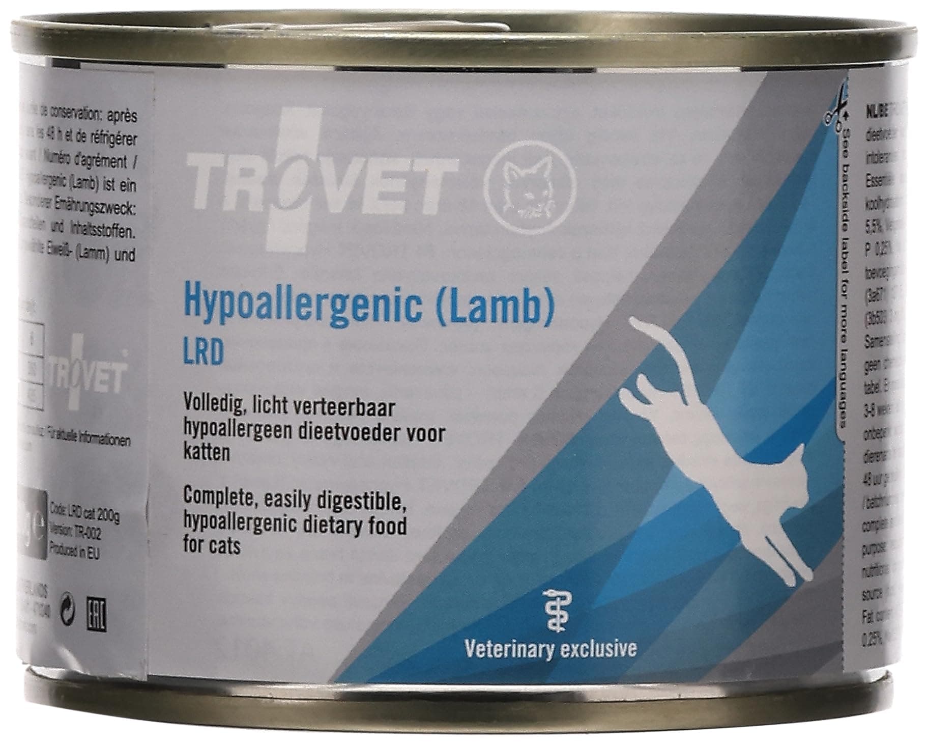 Trovet Hypoallergenic Lamb Cat Wet Food Tin 200gms
