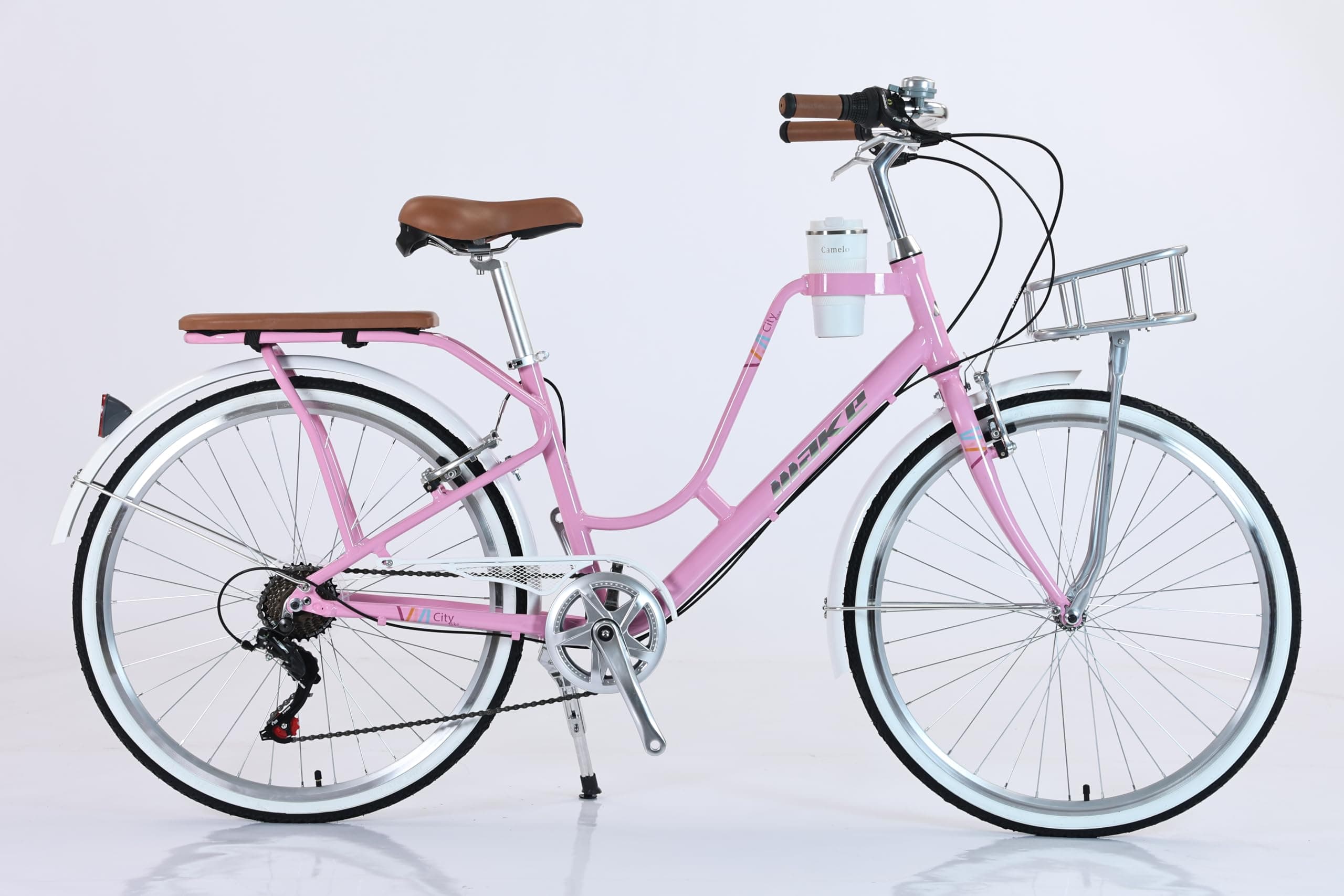 26-Inch Lady Bike with Alloy Frame and Shimano 7-Speed Gear System - Stylish and Reliable Women's Bicycle