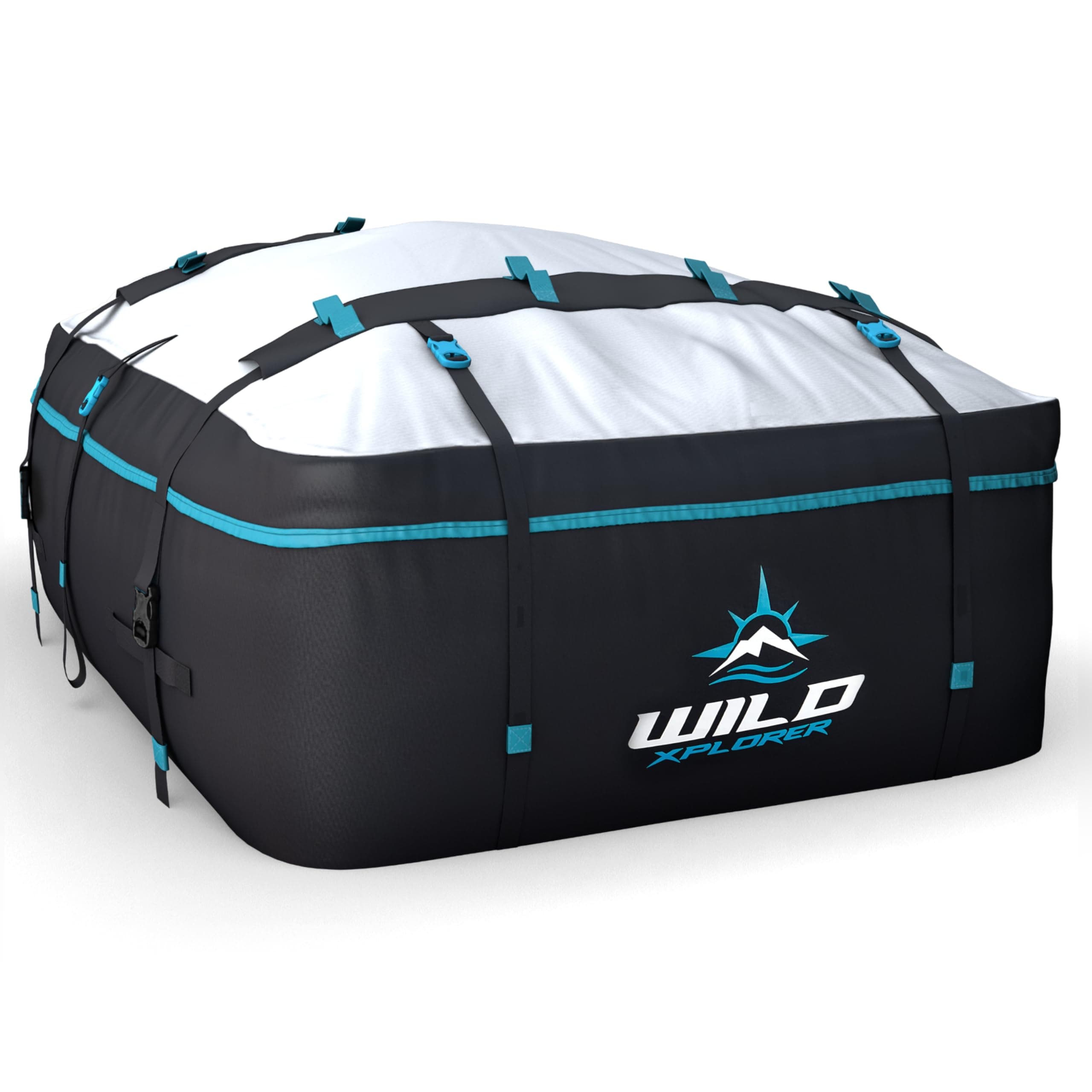 Rooftop Cargo Carrier - 19 Cubic Feet (XL), Waterproof Soft Shell Car Roof Cargo Carrier, Heavy Duty Car Top Luggage Cargo Bag with Patented Door Hooks and Non-Slip Mat