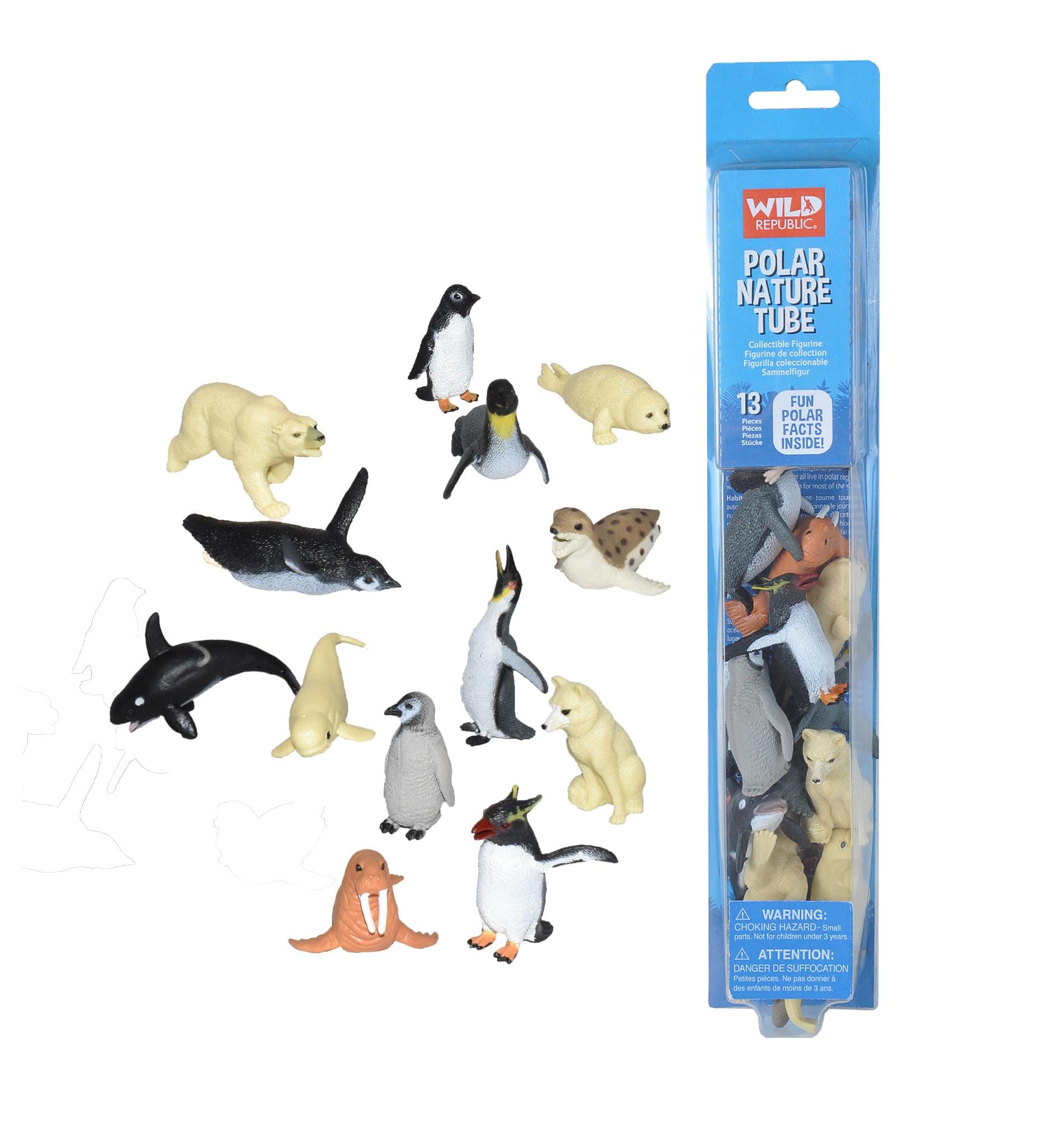 Wild Republic Polar Nature Tube, 13-Piece