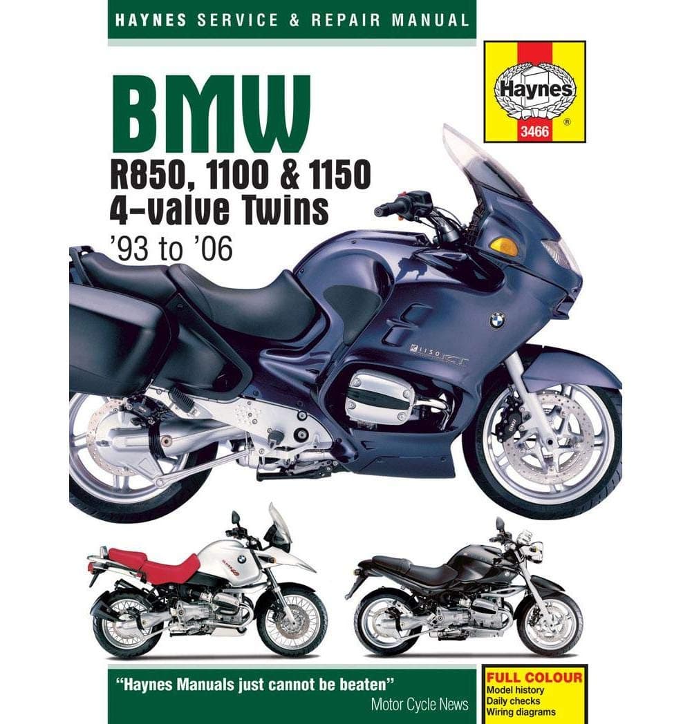 HaynesManuals MANUAL BMW R850/1100-50 95-04 Manuals & Videos HAYNES MANUALSBMW R850/1100/1150 95-04 - M3466