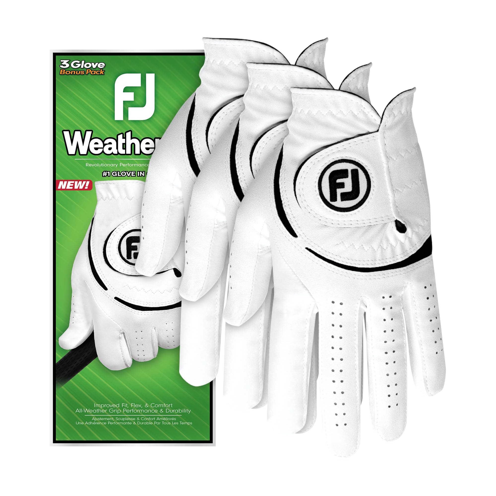 WeatherSof Men's 3-Pack Golf Glove
