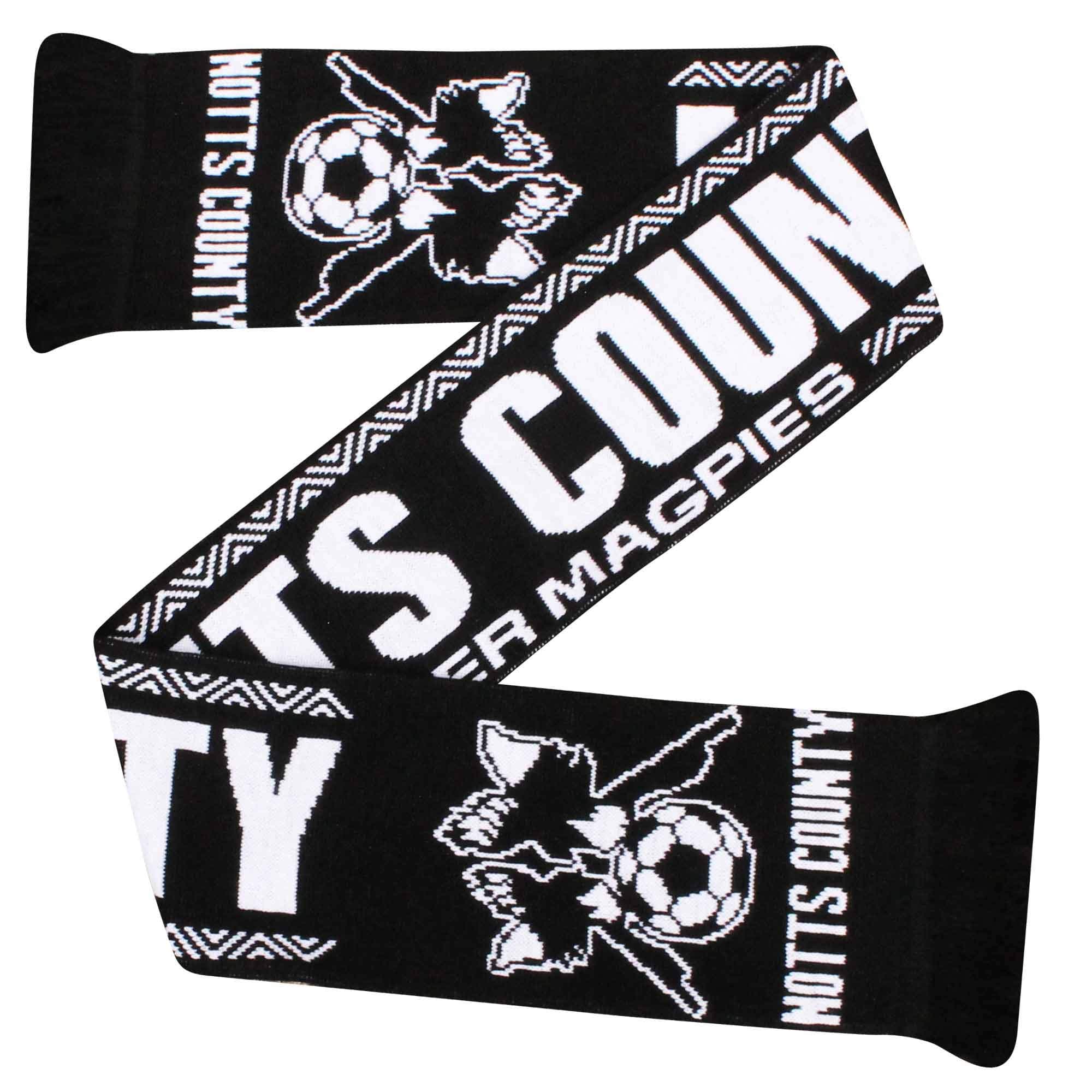 Notts County Football Fans Scarf (100% Acrylic)