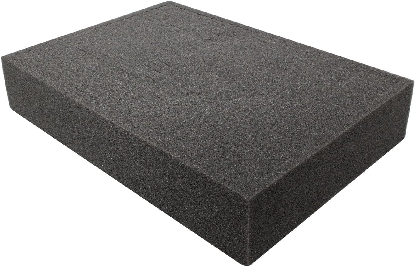 – Pre-cut Pick and Pluck Cubed Foam Block Insert 440mm x 310mm x 90mm For Use on A501 Flight Case, Storage Cases, Game Box, Tool Box