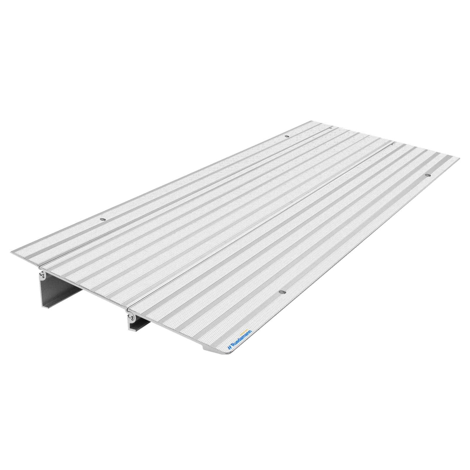 Ruedamann Door Threshold Ramp, 2" Rise Aluminum Threshold Ramps for Doorways, 800 lbs Load Capacity, Handicap Ramps for Home Steps for Wheelchair, Scooters, Power Chairs, Walkers, Bicycle, Tricycle