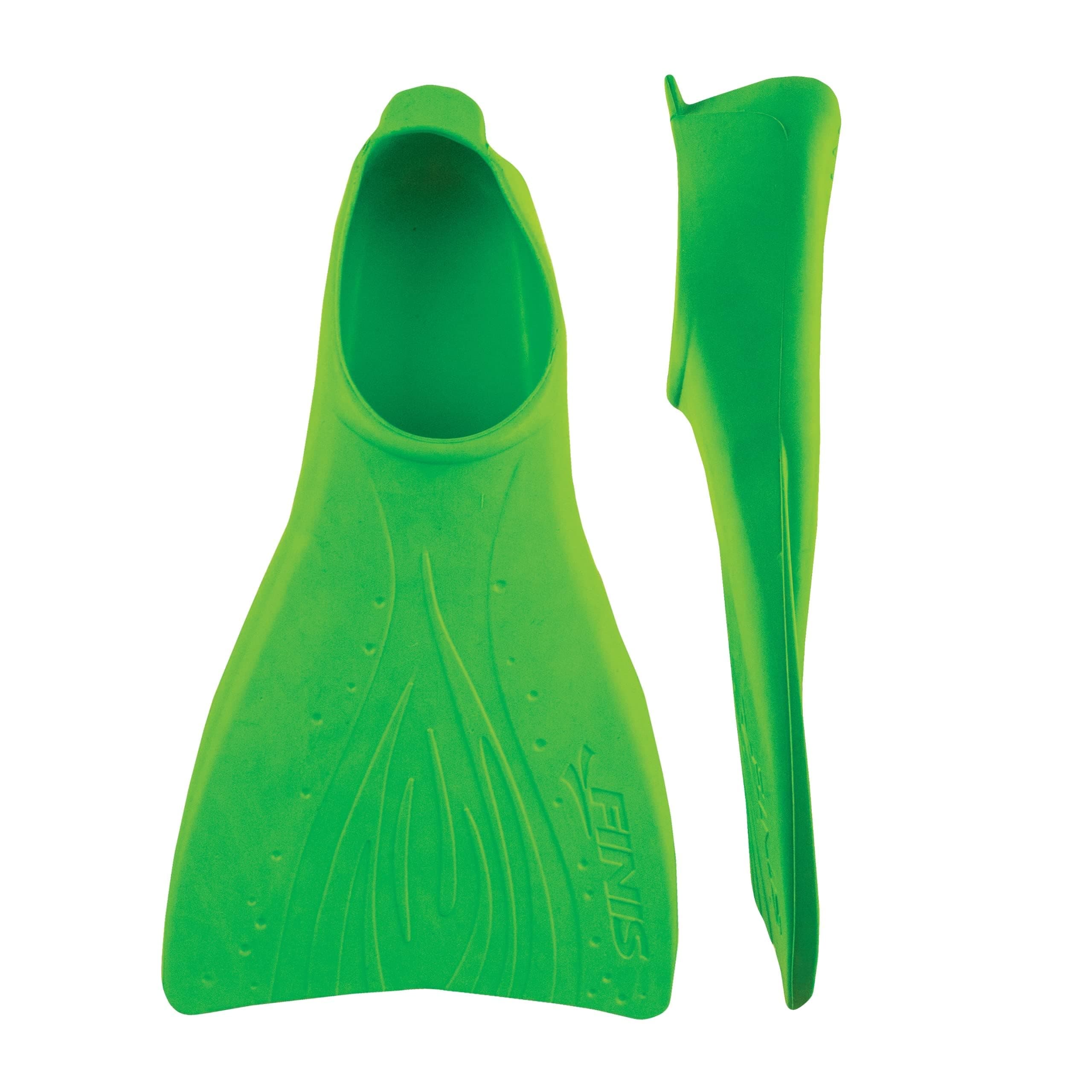 FINIS Booster Swim Fins for Kids - Floating Rubber Fins - Teaches Kick Technique - Open-Toe Design - Comfortable Fit