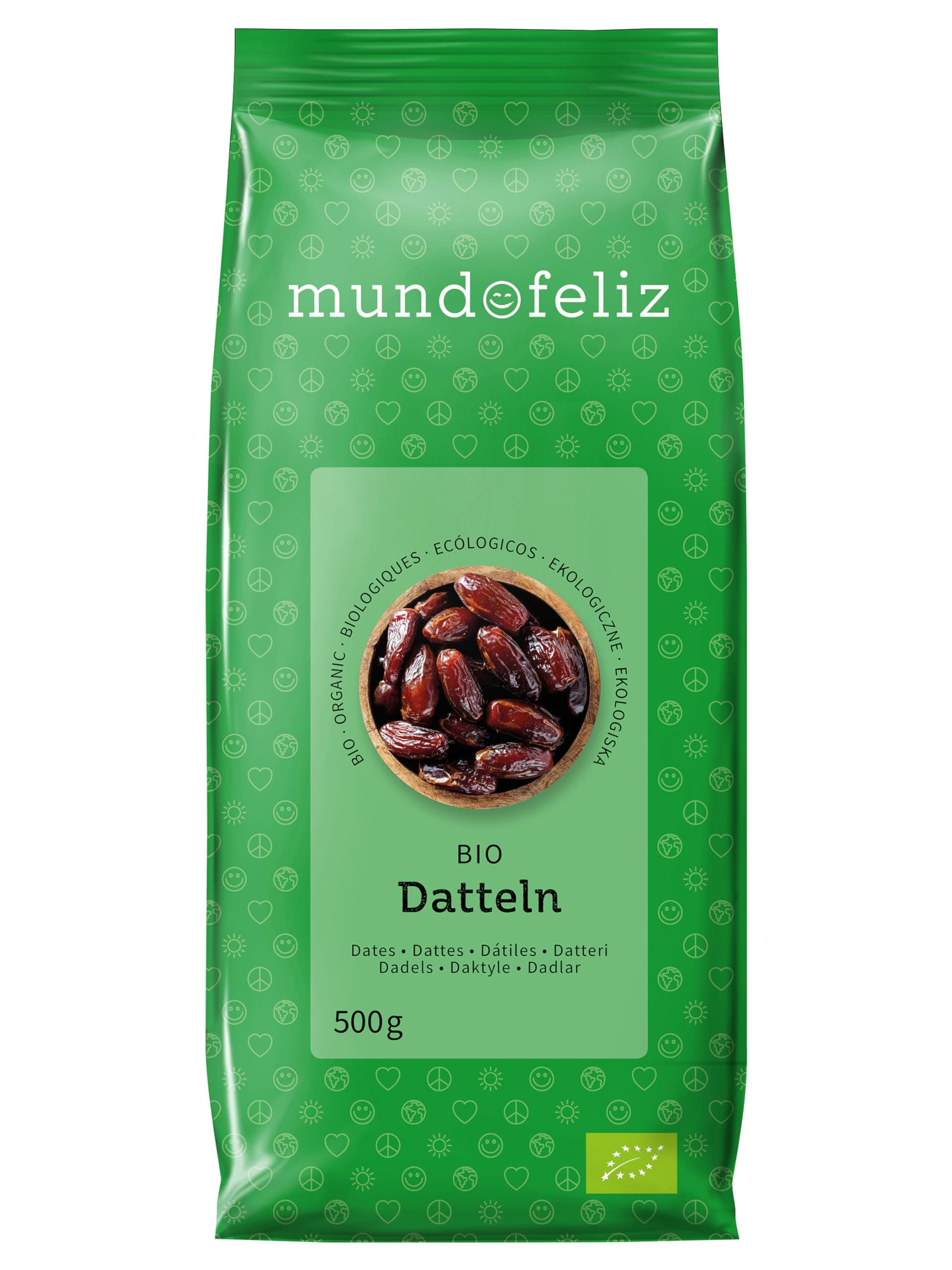 Mundo Feliz - Organic Dried Pitted Dates 2 x 500 g
