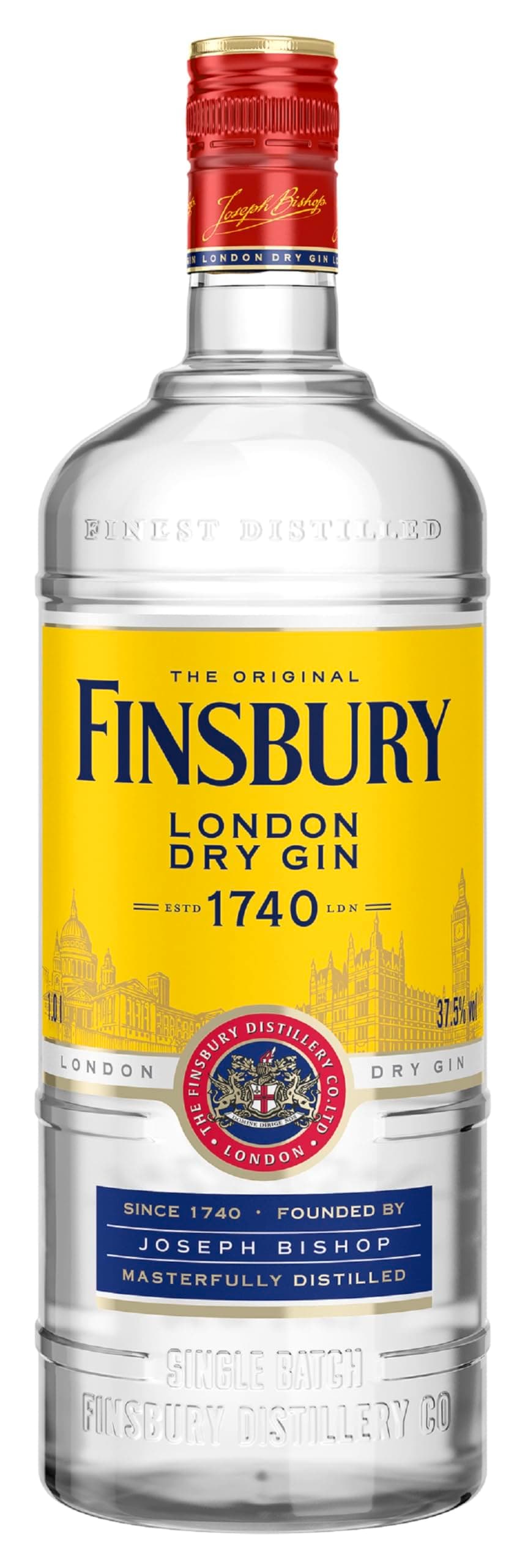 Finsbury Distilledlondon Dry Gin, 1 x 1l