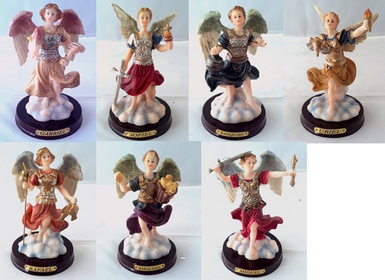 4 Inch Archangel Set Collection Holy Figurine Religious Decoration by Adep