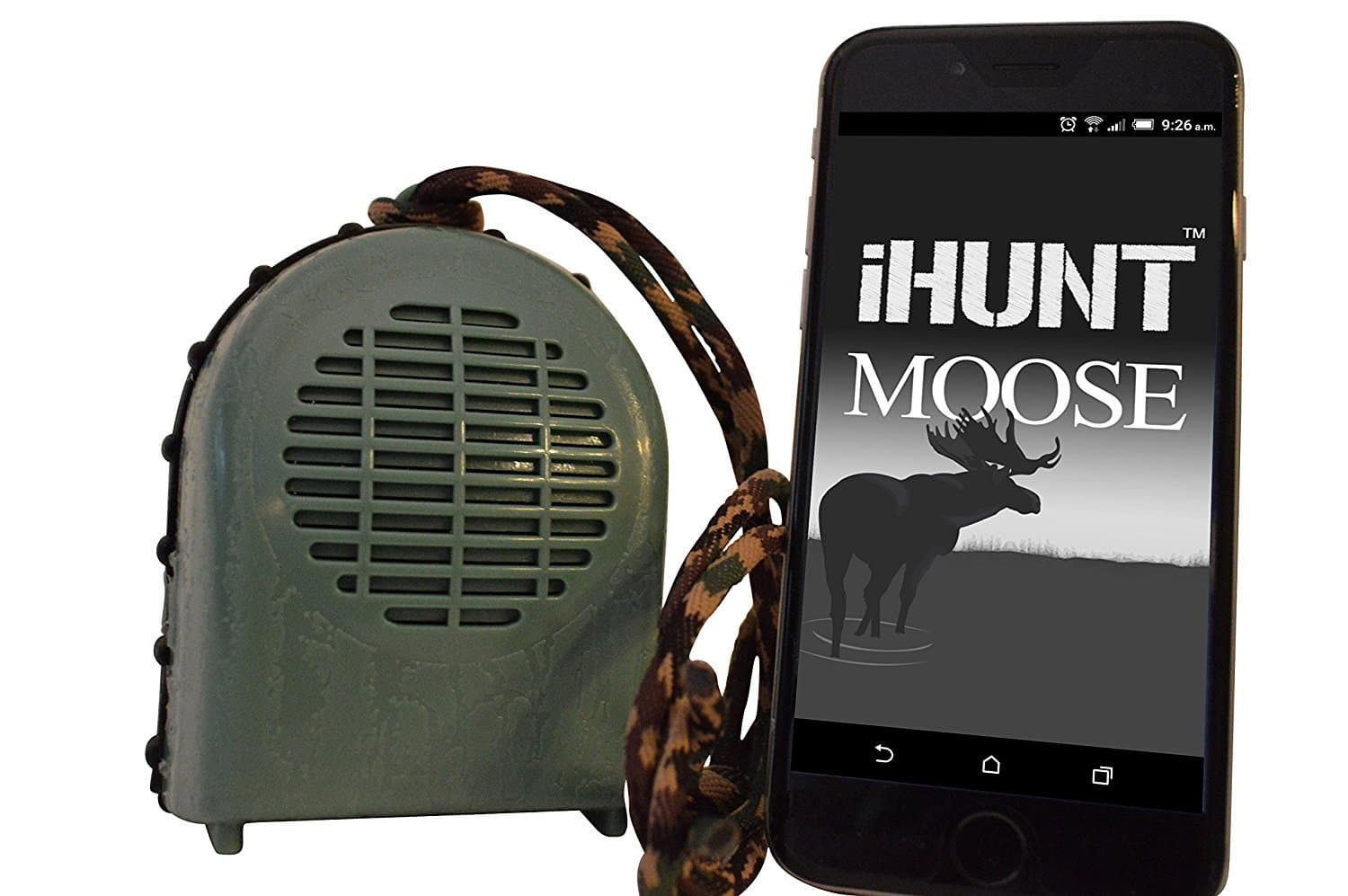 iHunt XSB Moose Call & Bluetooth Speaker Combo, EDIHXSBM, FREE App with 60 + Moose Calls, Compact Rugged Design