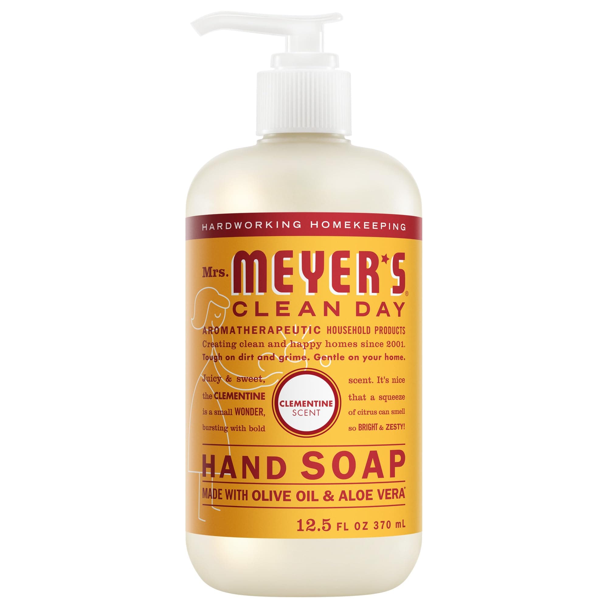 CLEAN DAY Hand Soap, Clementine Scent, 12.5 Fl Oz Bottle