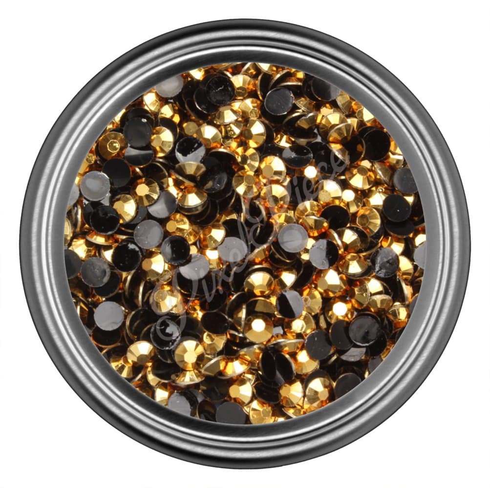 Gold Rhinestones in 5mm for Flatback Nail Art Diy Decoration and Craft (5MM)
