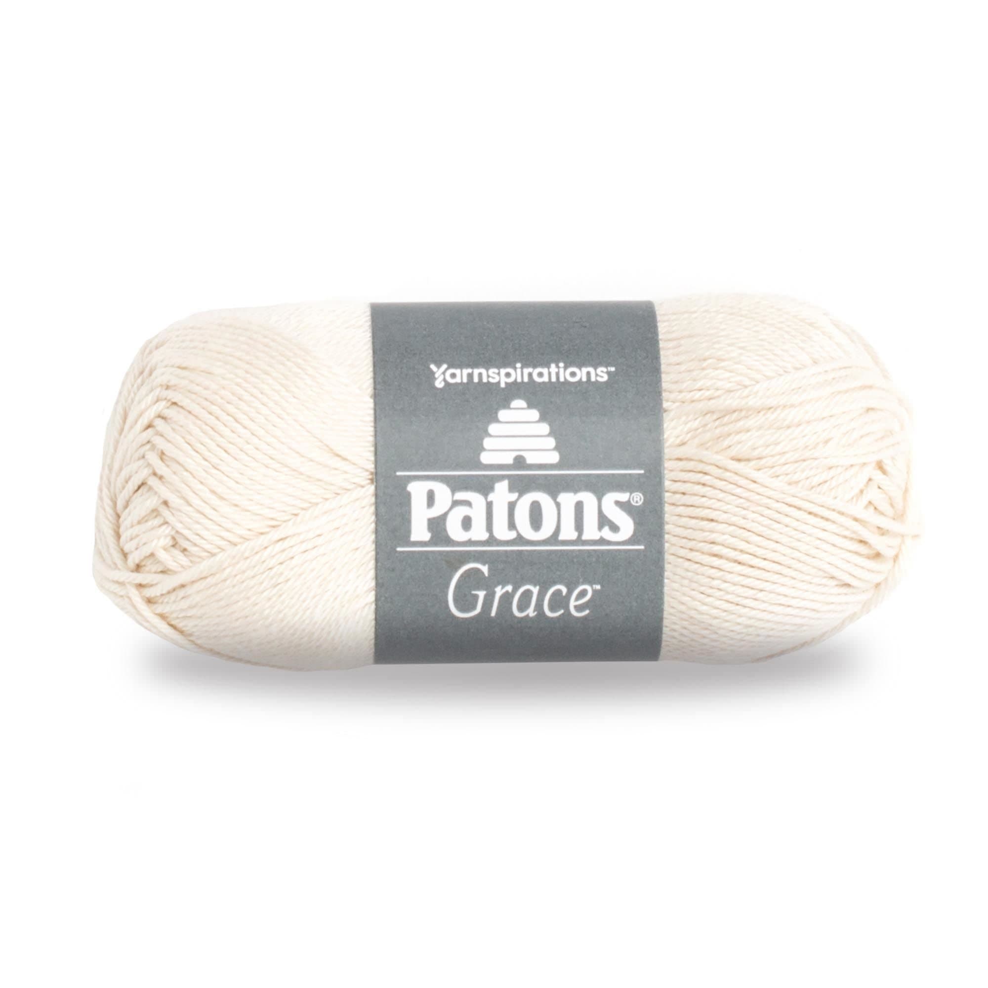 24606262008 Grace Yarn, 1.75 oz, Natural, 1 Ball