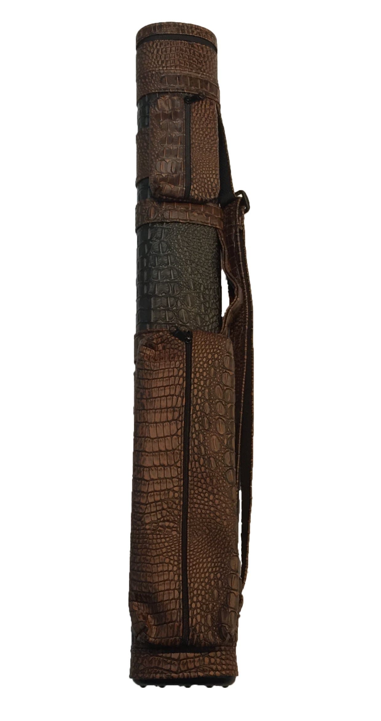 Giuseppe 2 x 2 Pool Cue Custom Carry Case - Java Croc 2 Butt 2 Shaft