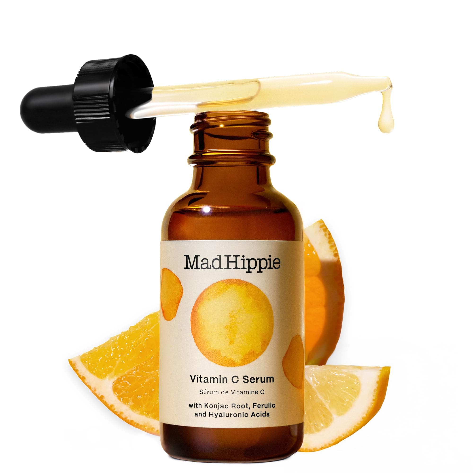 Mad Hippie Vitamin C Serum with Konjac Root, Hyaluronic Acid, and Ferulic Acid - 1.02 fl oz.