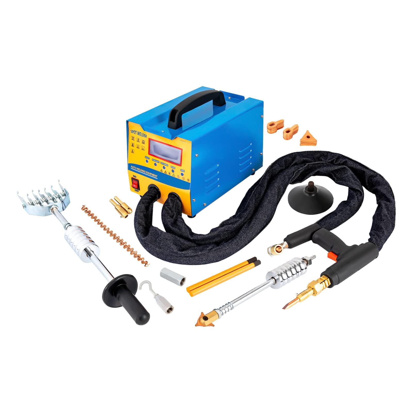 Dent Puller Machine, 3KW Spot Dent Puller, 2000A Dent Puller Welder, 7 Modes Auto Body Dent Puller Welder, Digital Panel Welding Dent Puller, 110V Spot Dent Puller for Car Body Dent Repair