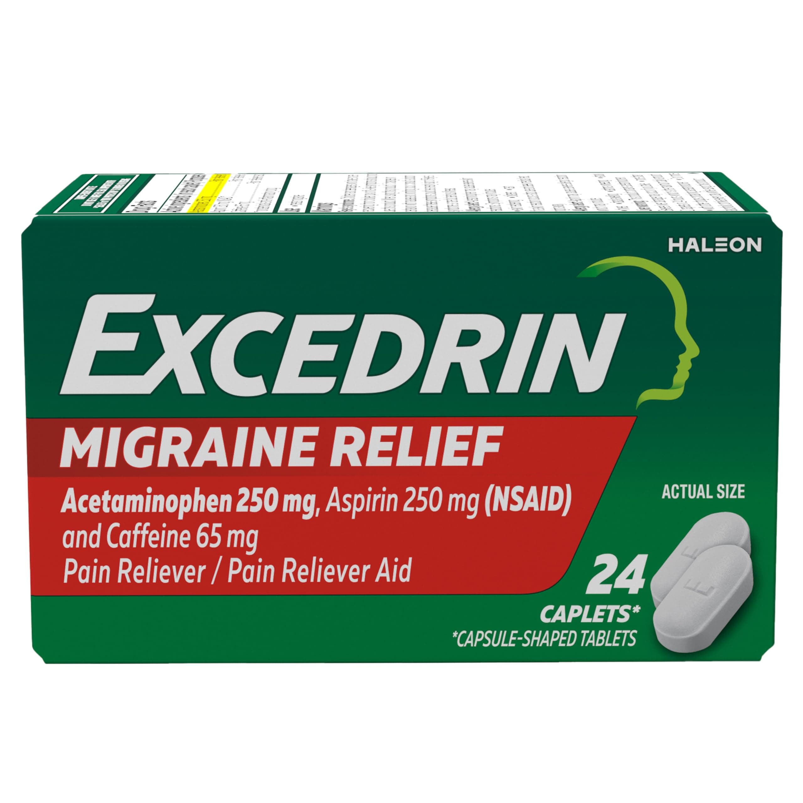 Migraine Relief Caplets to Alleviate Migraine Symptoms - 24 count