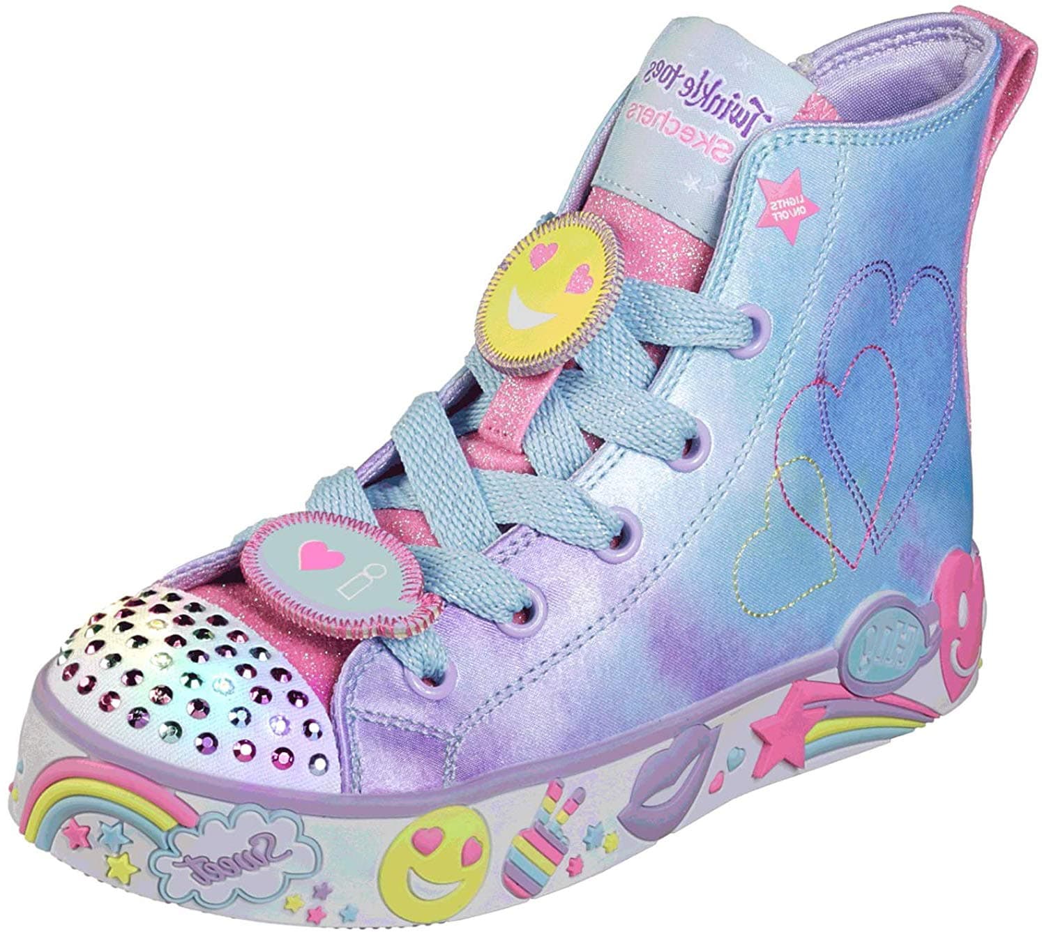 Skechers Unisex-Child Happy Lites-Positive Princess Sneaker