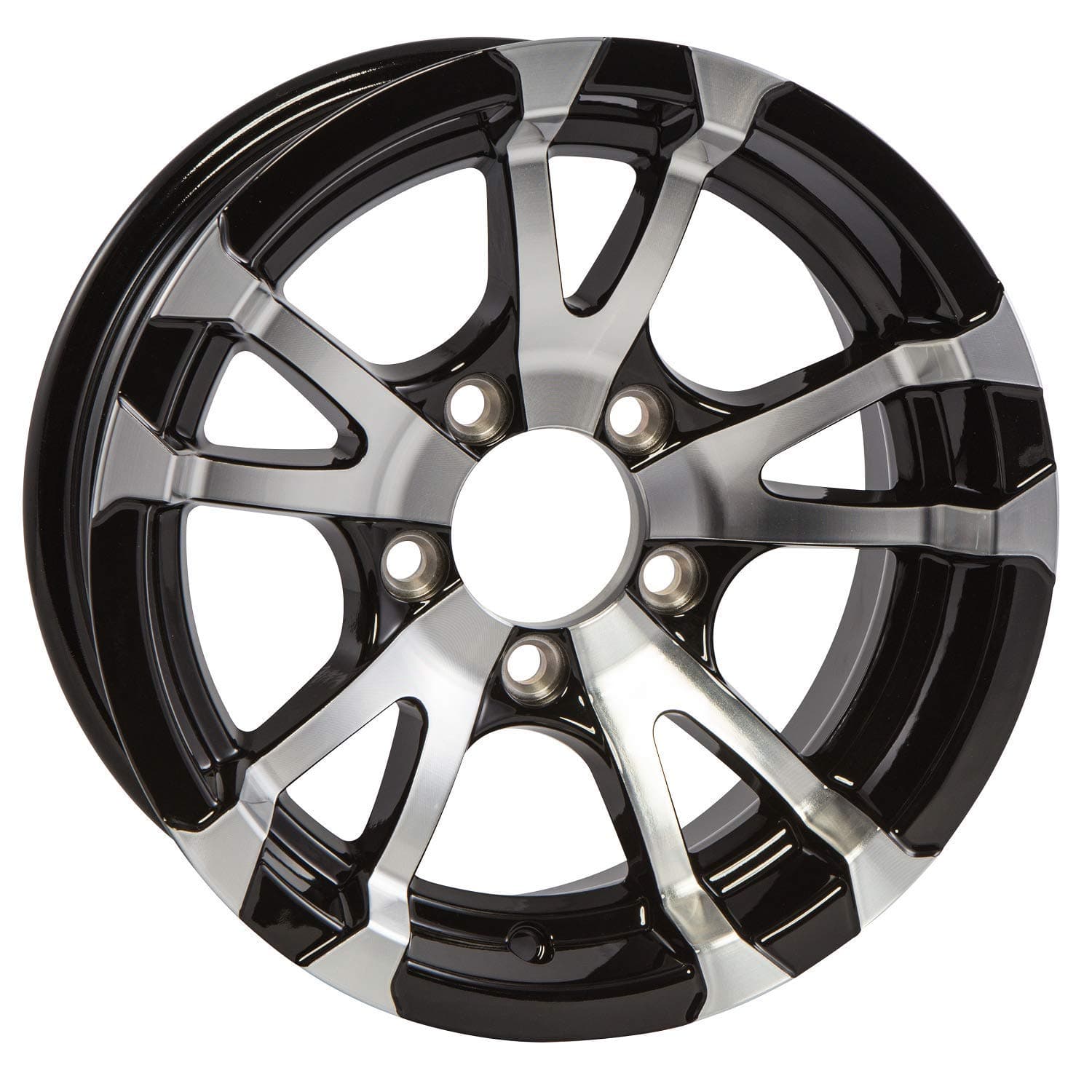 NEW15" TRAILER STOCK UTILITY 5 LUG 10 SPOKE ALUMINUM WHEEL RIM T07-56545BM