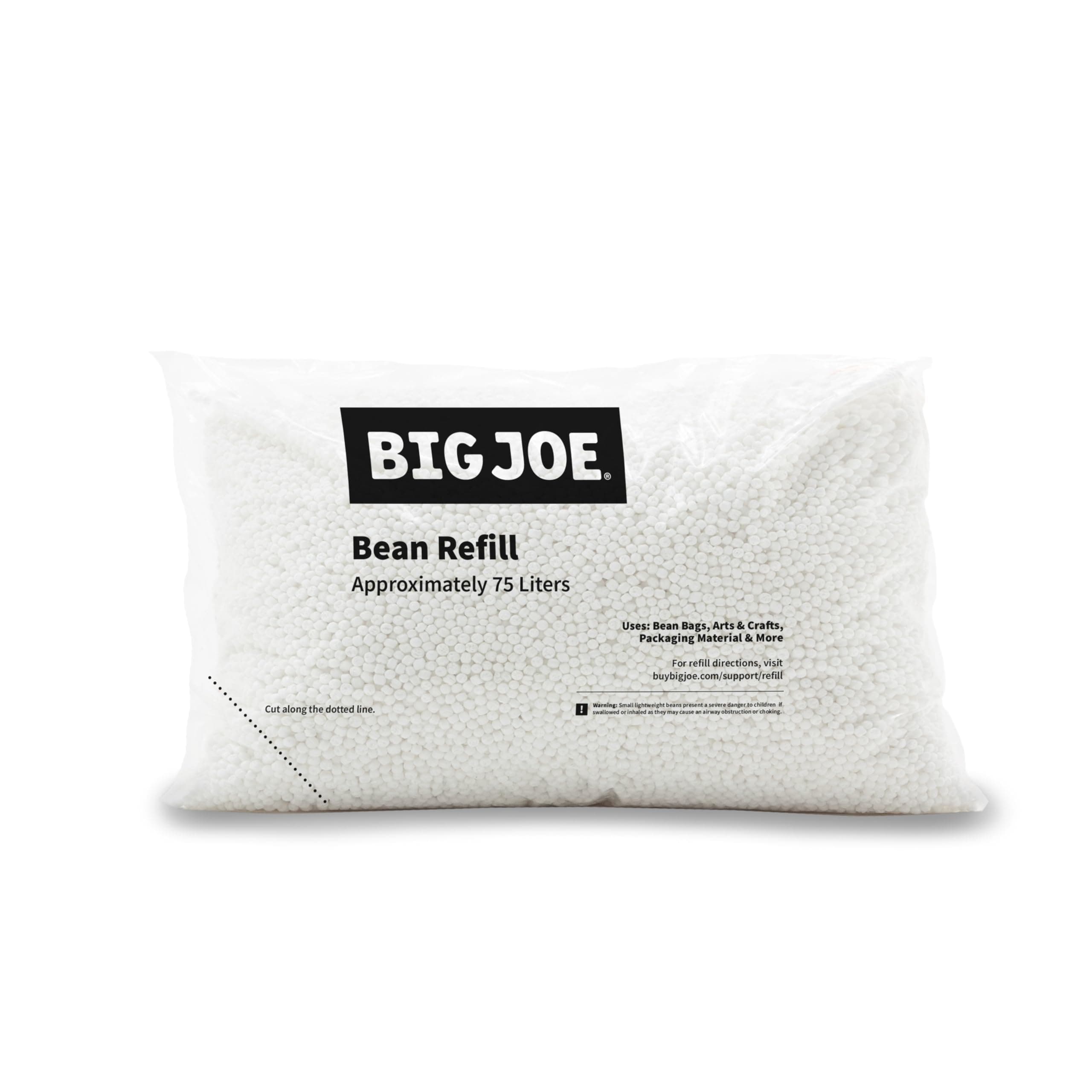 Big Joe Bean Refill Polystyrene Beans for Bean Bags or Crafts, 75 Liters