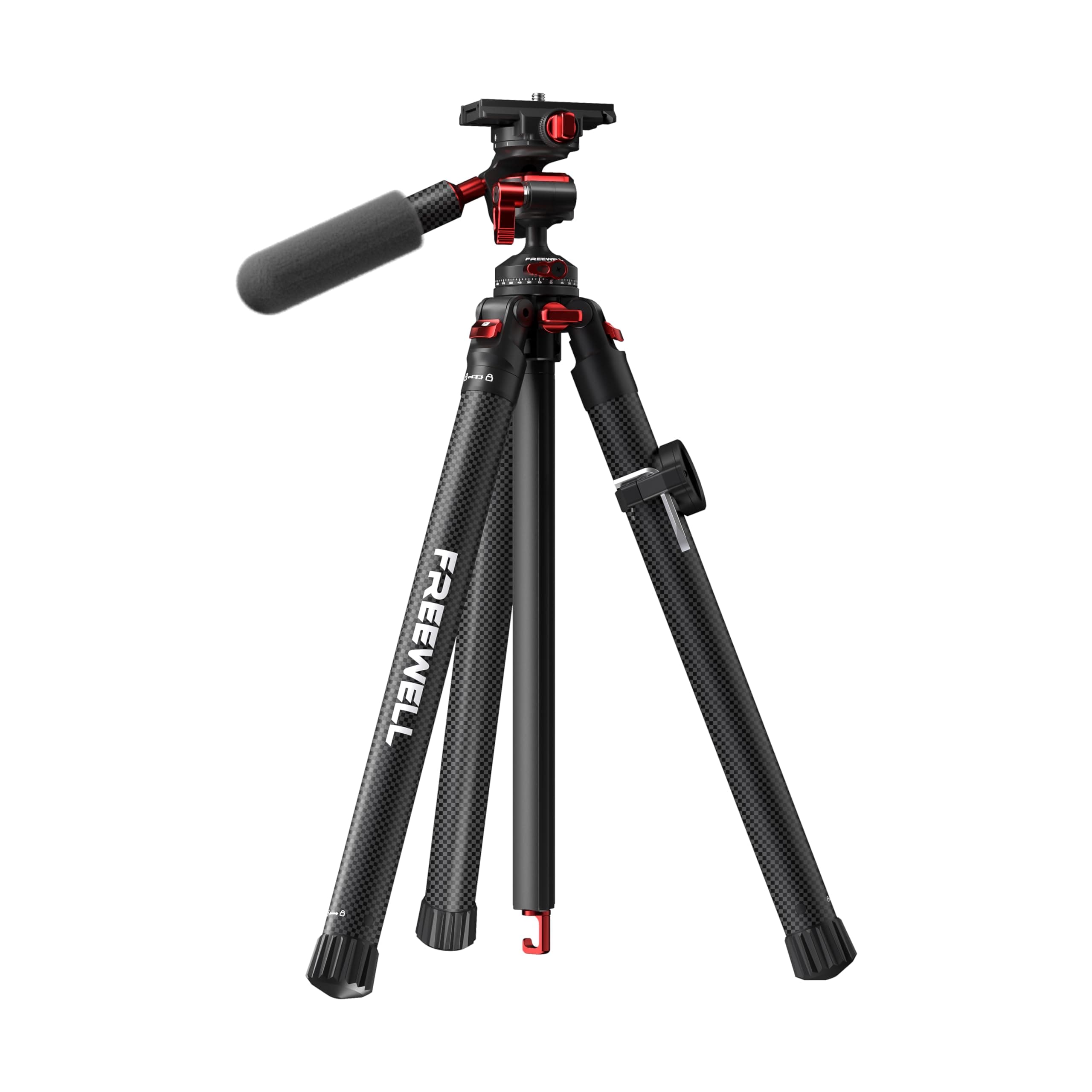 Freewell Carbon Fiber Real Travel Tripod with 360° Ball Head for Cameras and Smartphones