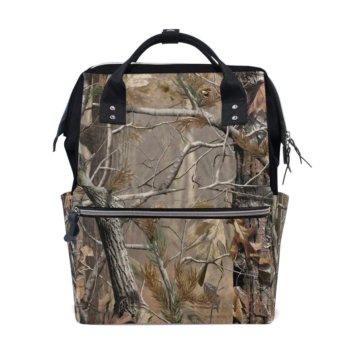 MaMacool Mummy Bag Diaper Tote Bags Larger Capacity Baby Nappy Bag Camouflage Print Real Trees Muti-Function Travel Backpack