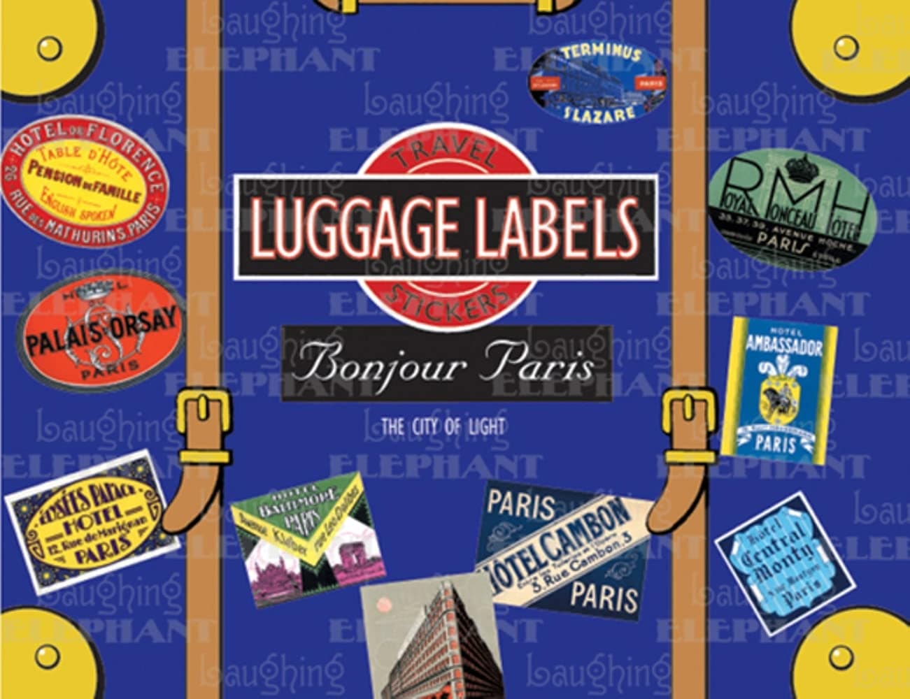 Bonjour Paris Luggage Labels (Travel Stickers) Misc. Supplies – Sticker Book, May 31, 2007