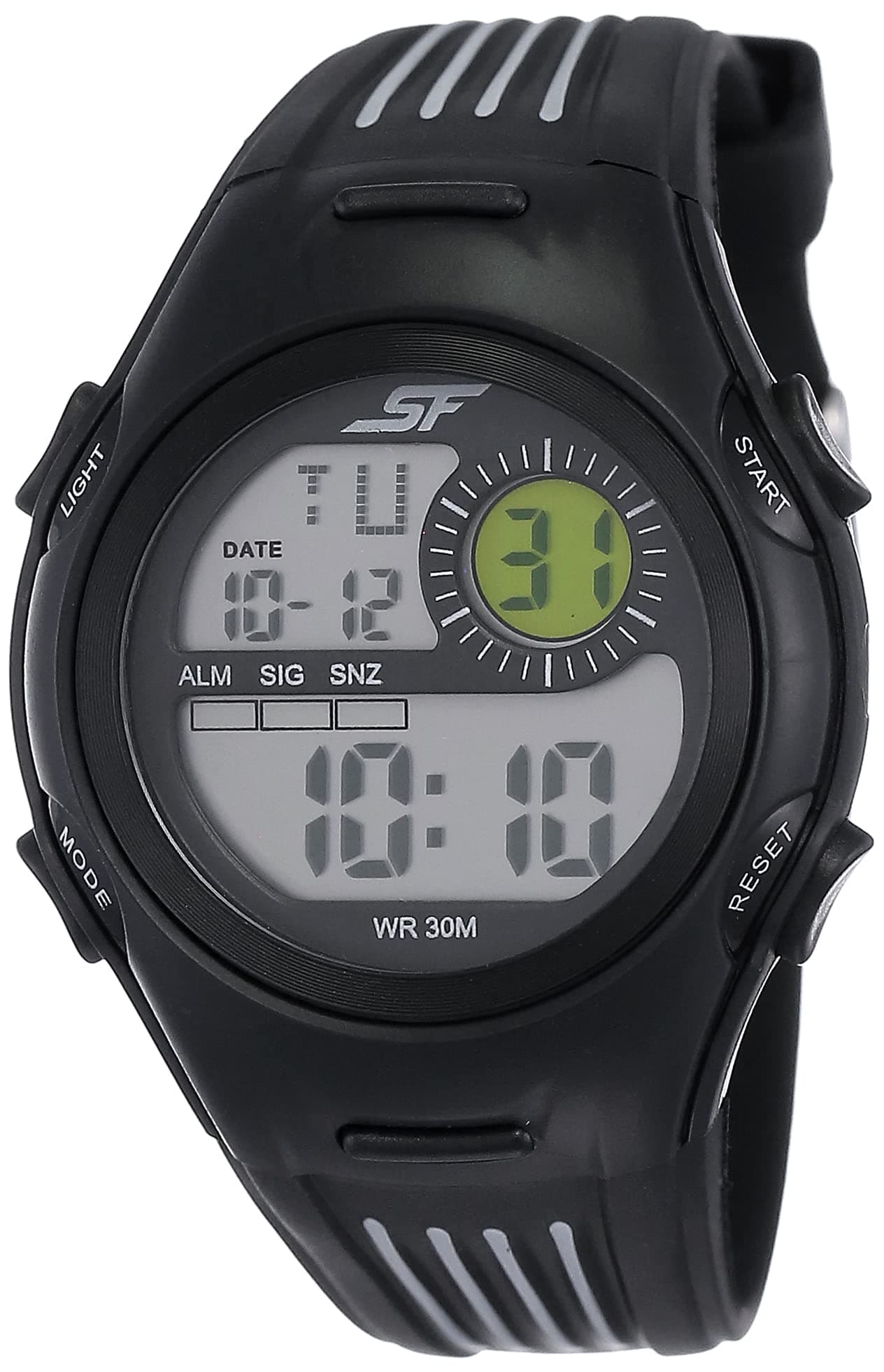 SF Digital Grey Round Dial Men's Sport Watch-NN77072PP04