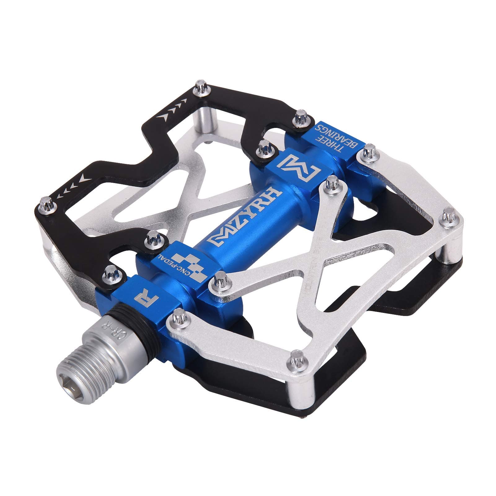 'MZYRH Mountain Bike Pedals, Ultra Strong Colorful CNC Machined 9/16'' Cycling Sealed 3 Bearing Pedals'